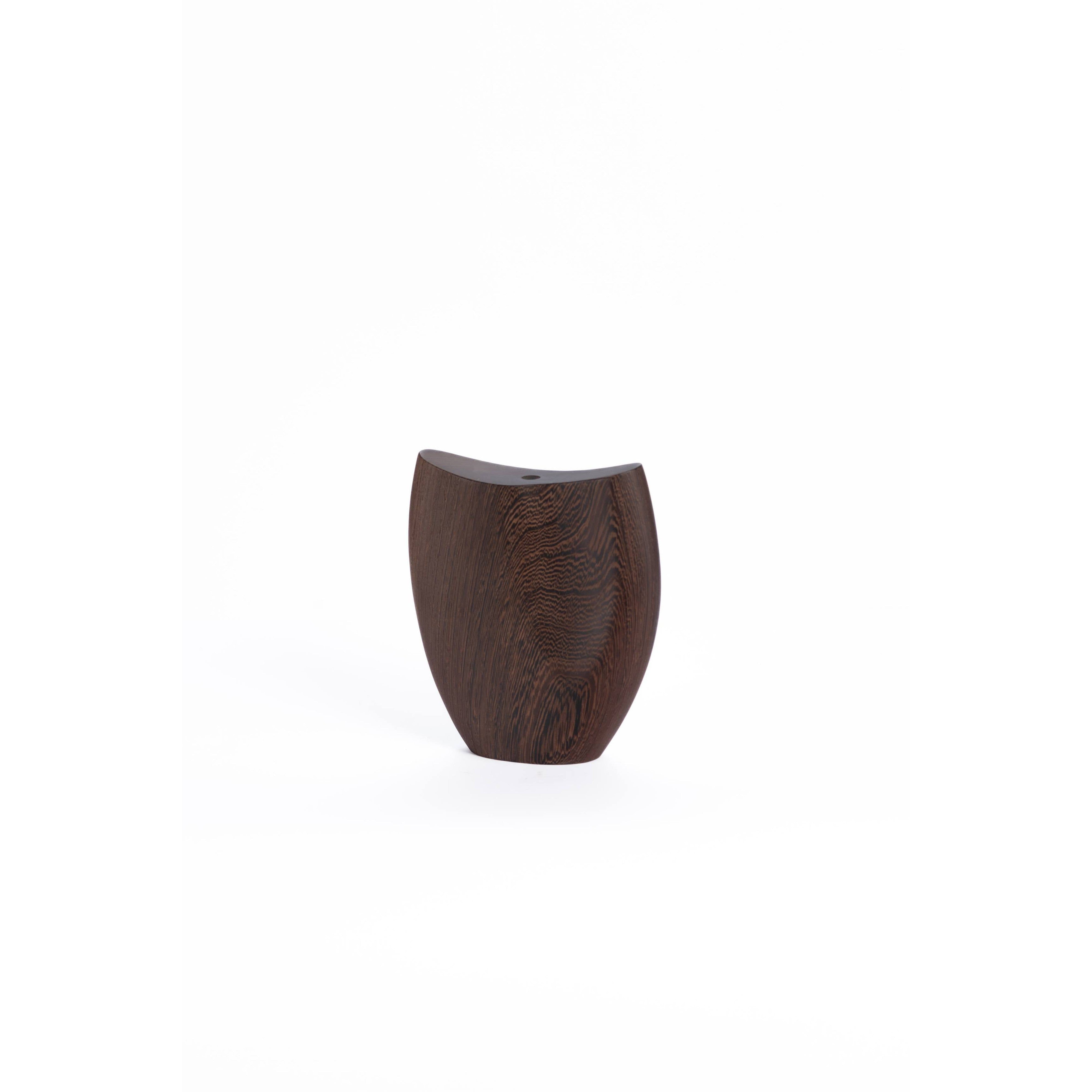 Krater Wood Vase-flitch and grain
