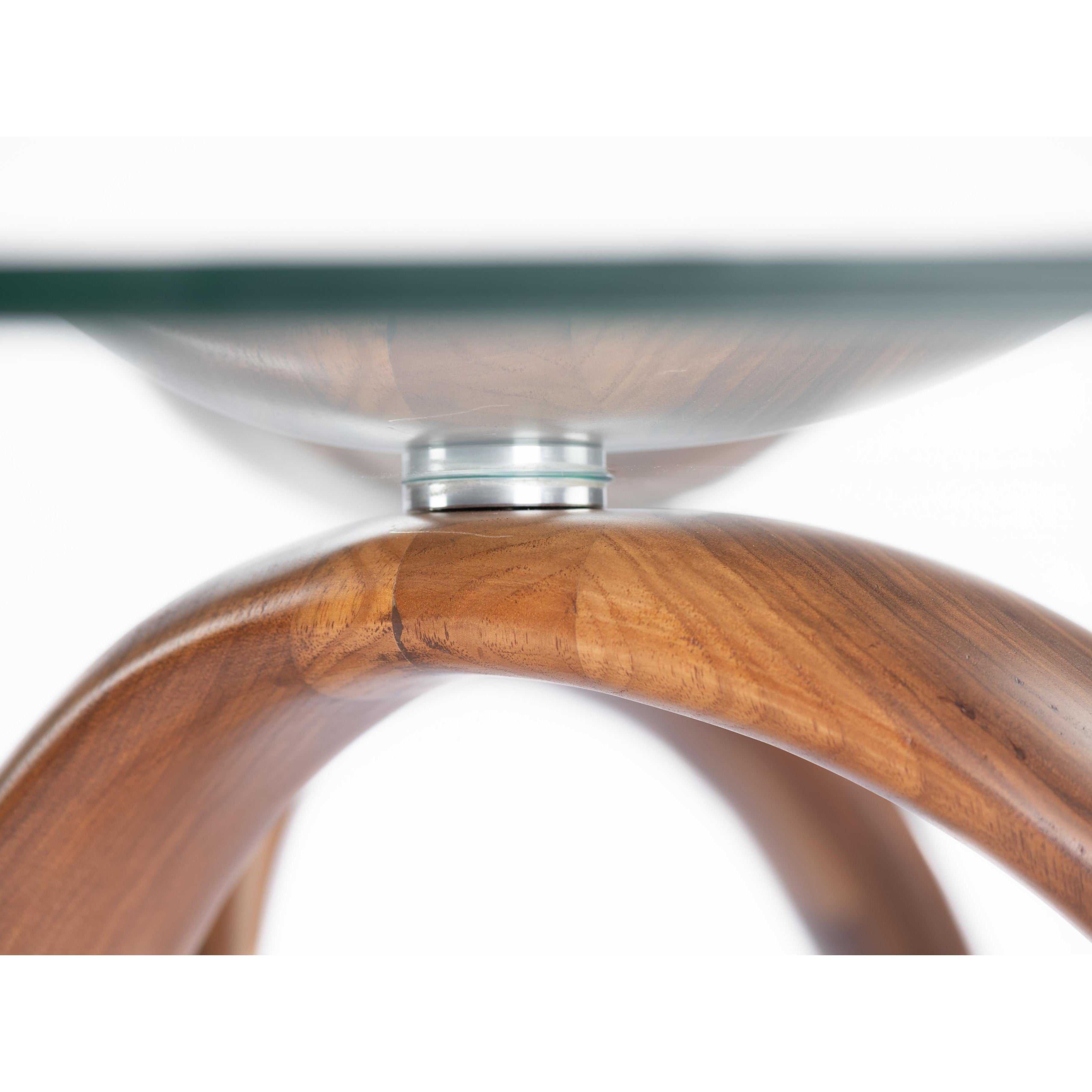 Single infinity Dining table-flitch and grain
