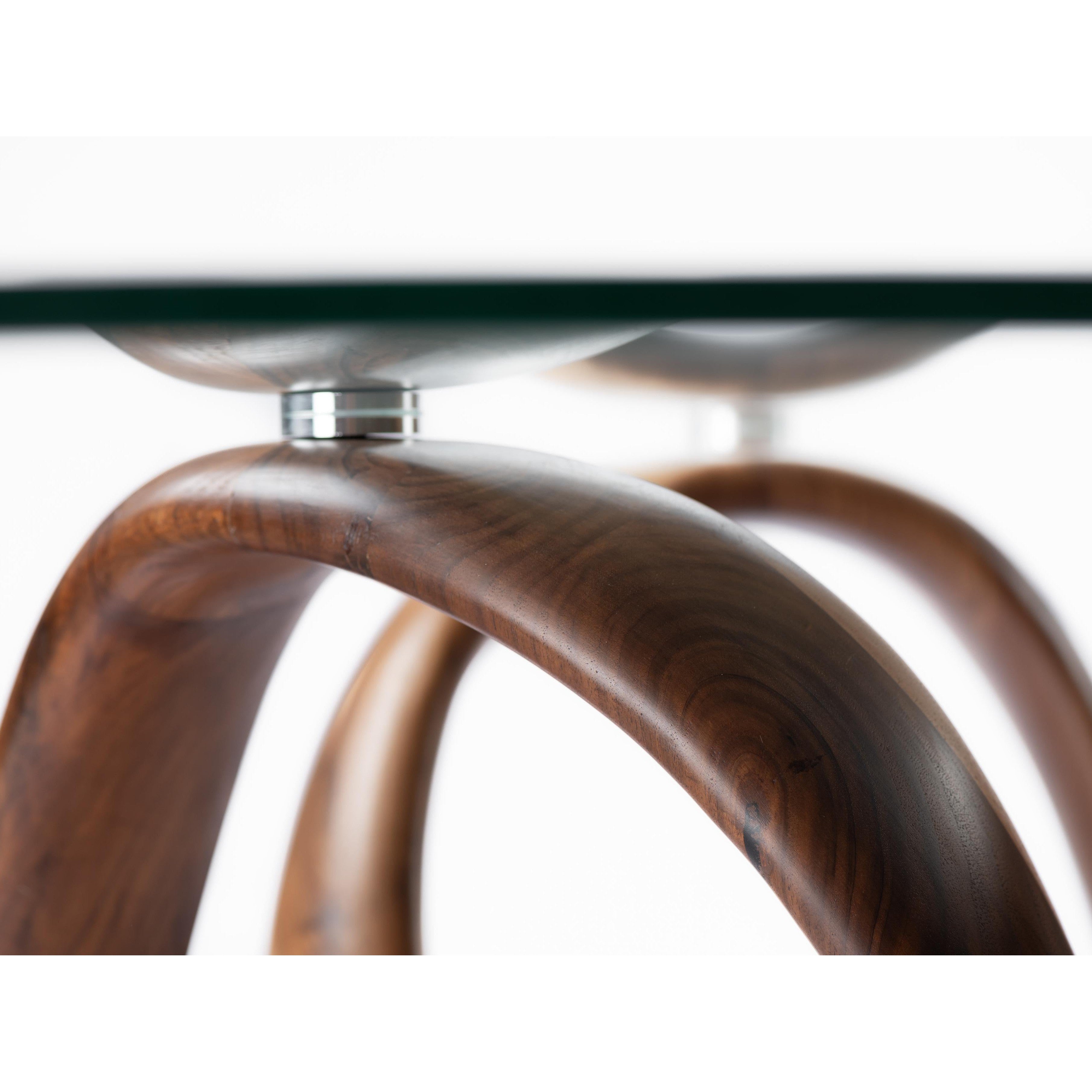 Single infinity Dining table-flitch and grain