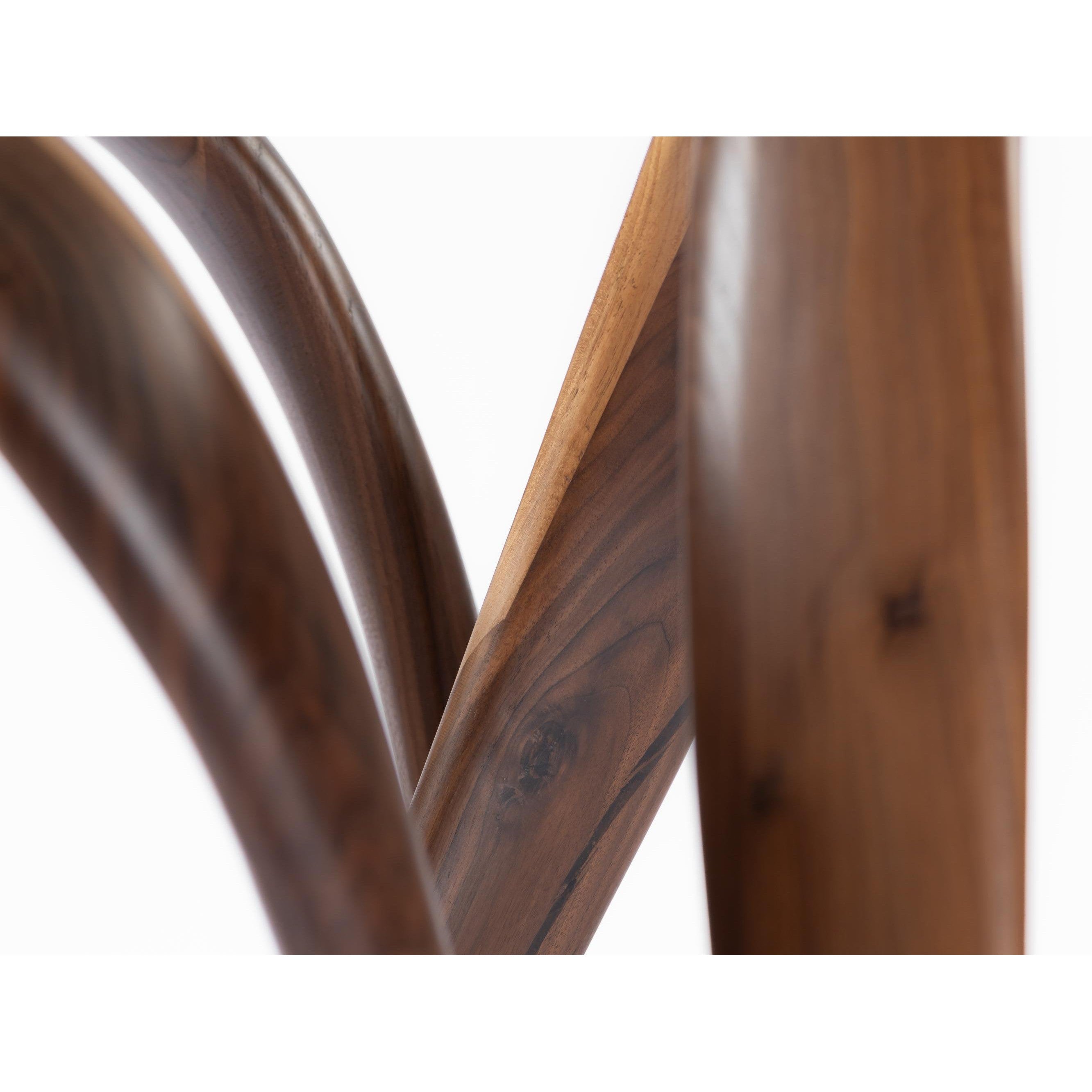 Single infinity Dining table-flitch and grain