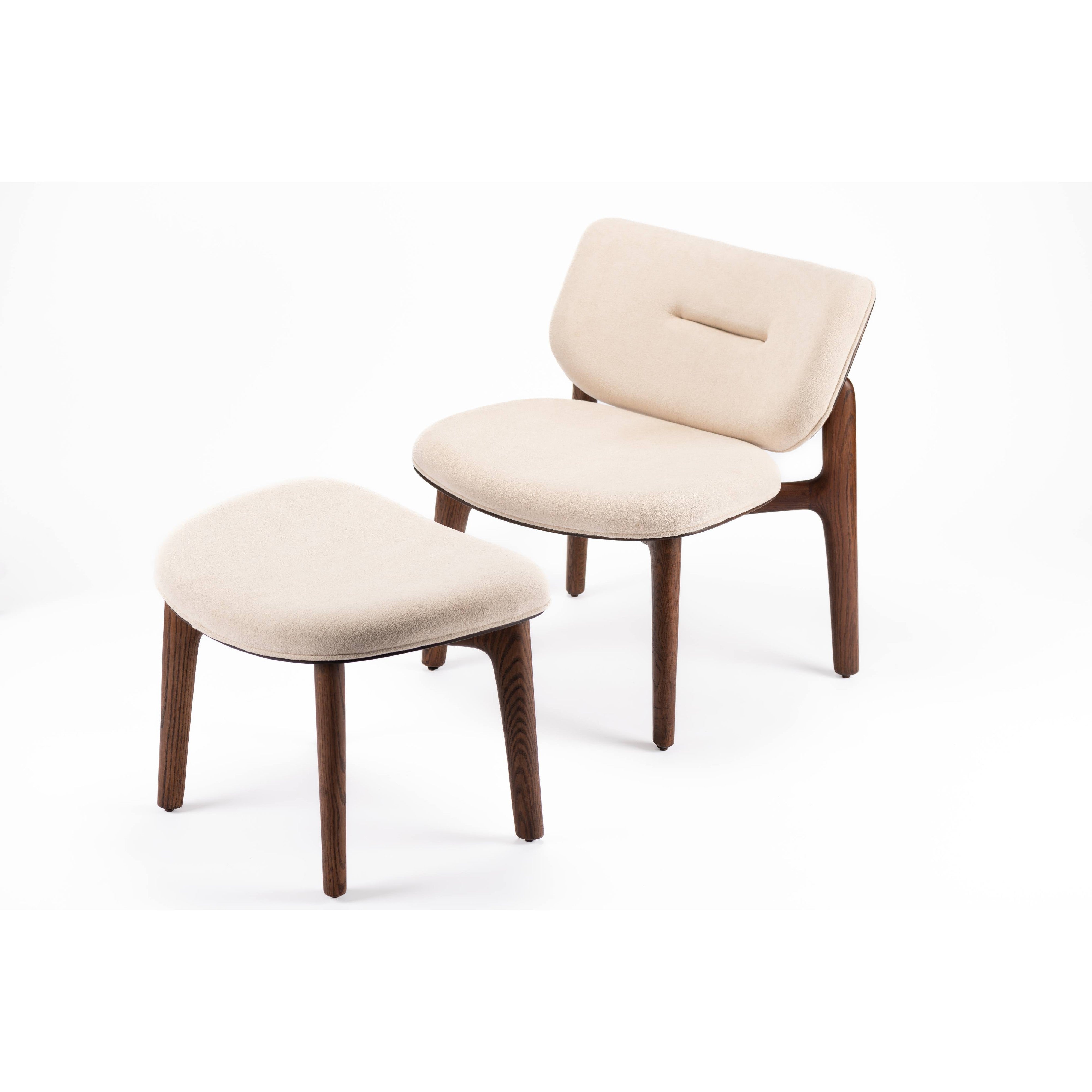 Remi Armless Chair-flitch and grain