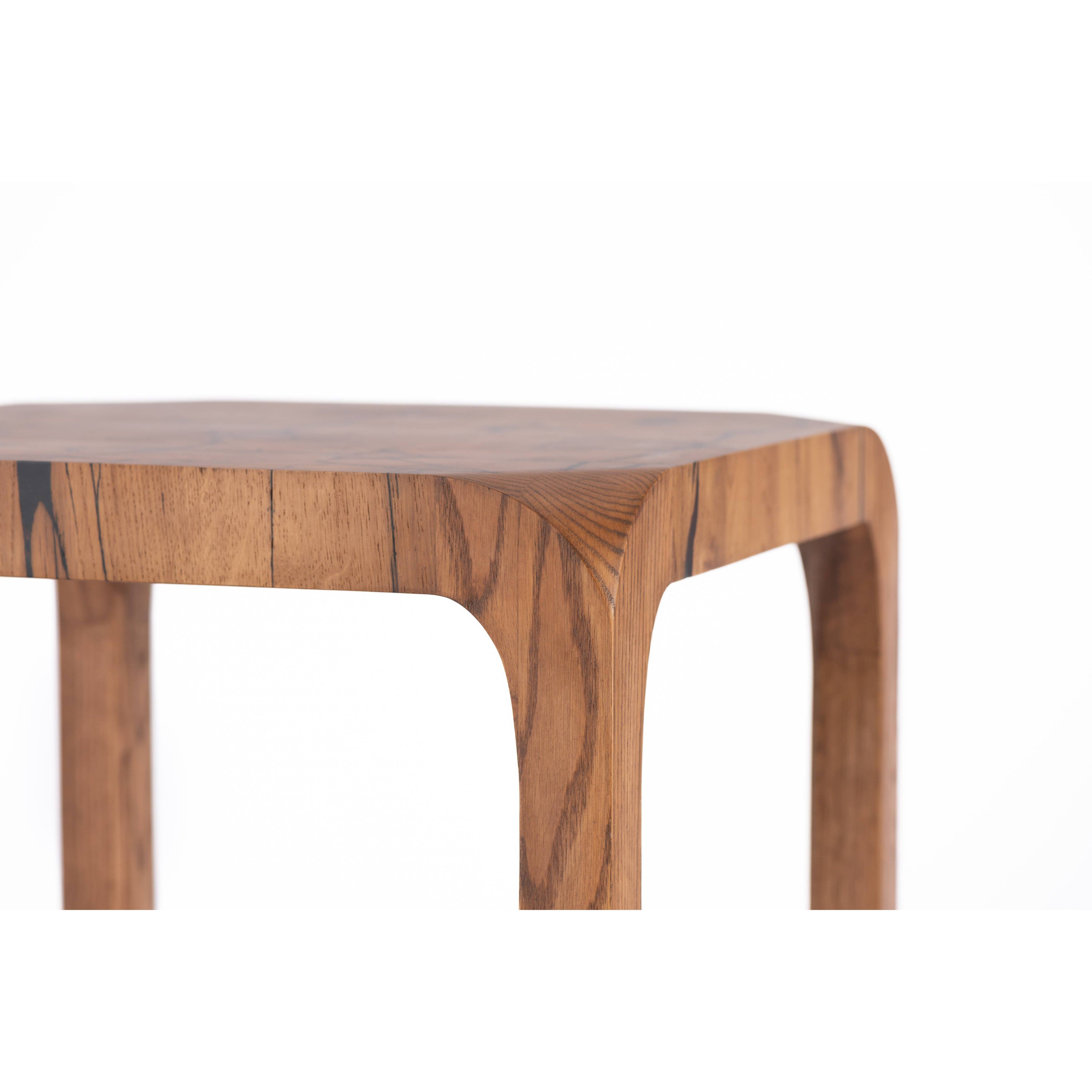 End Grain Side Table-flitch and grain