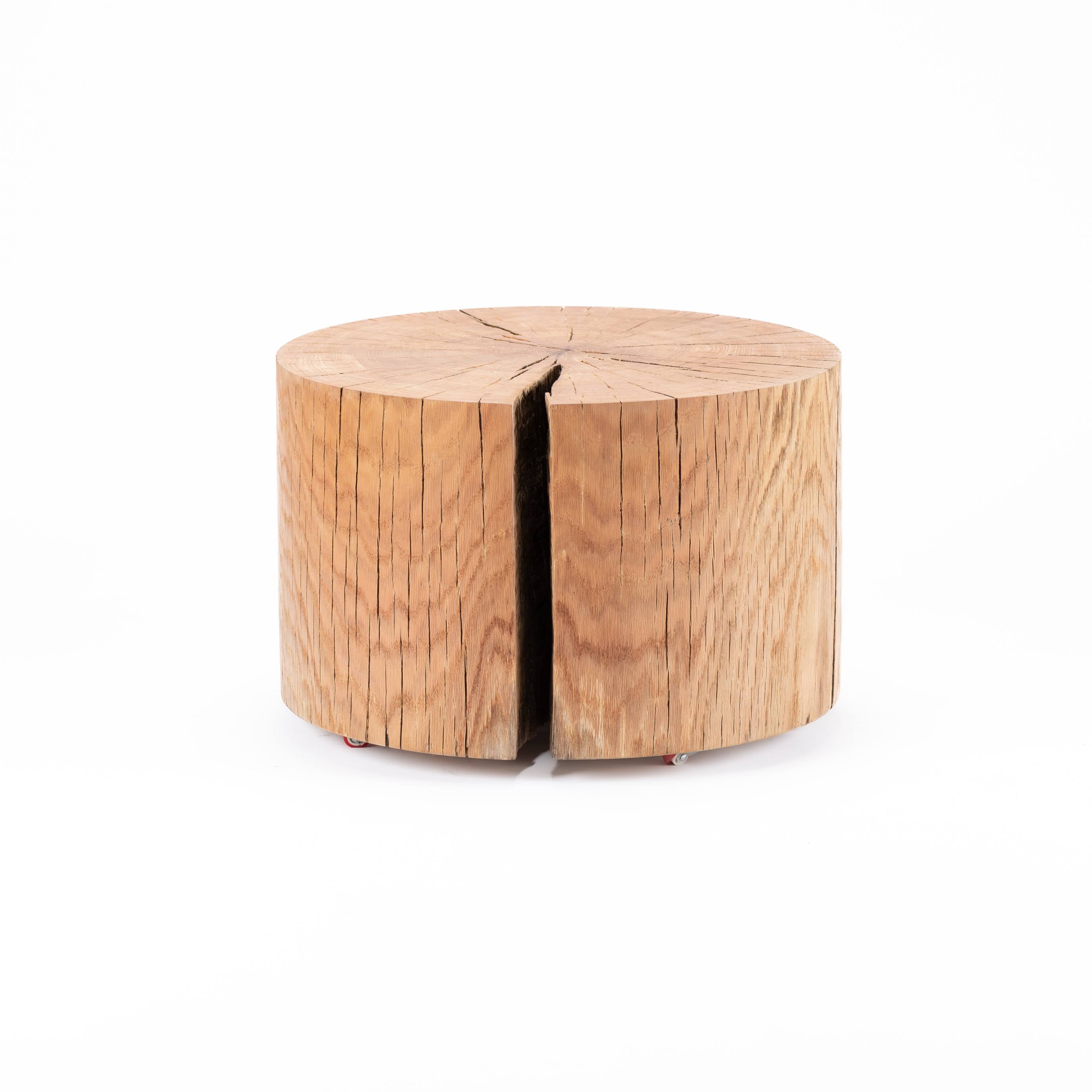 Tree Trunk coffee table-flitch and grain