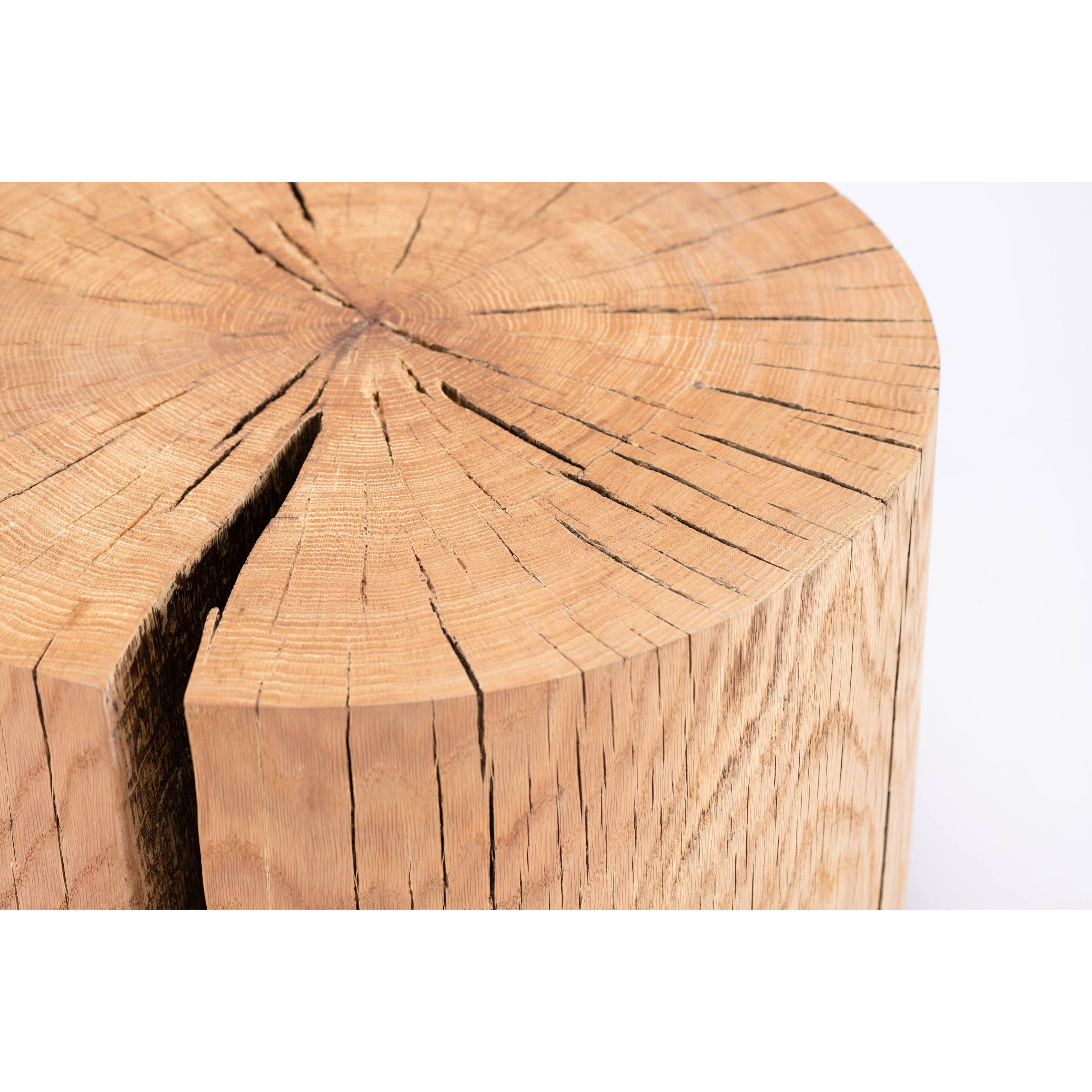 Tree Trunk coffee table-flitch and grain
