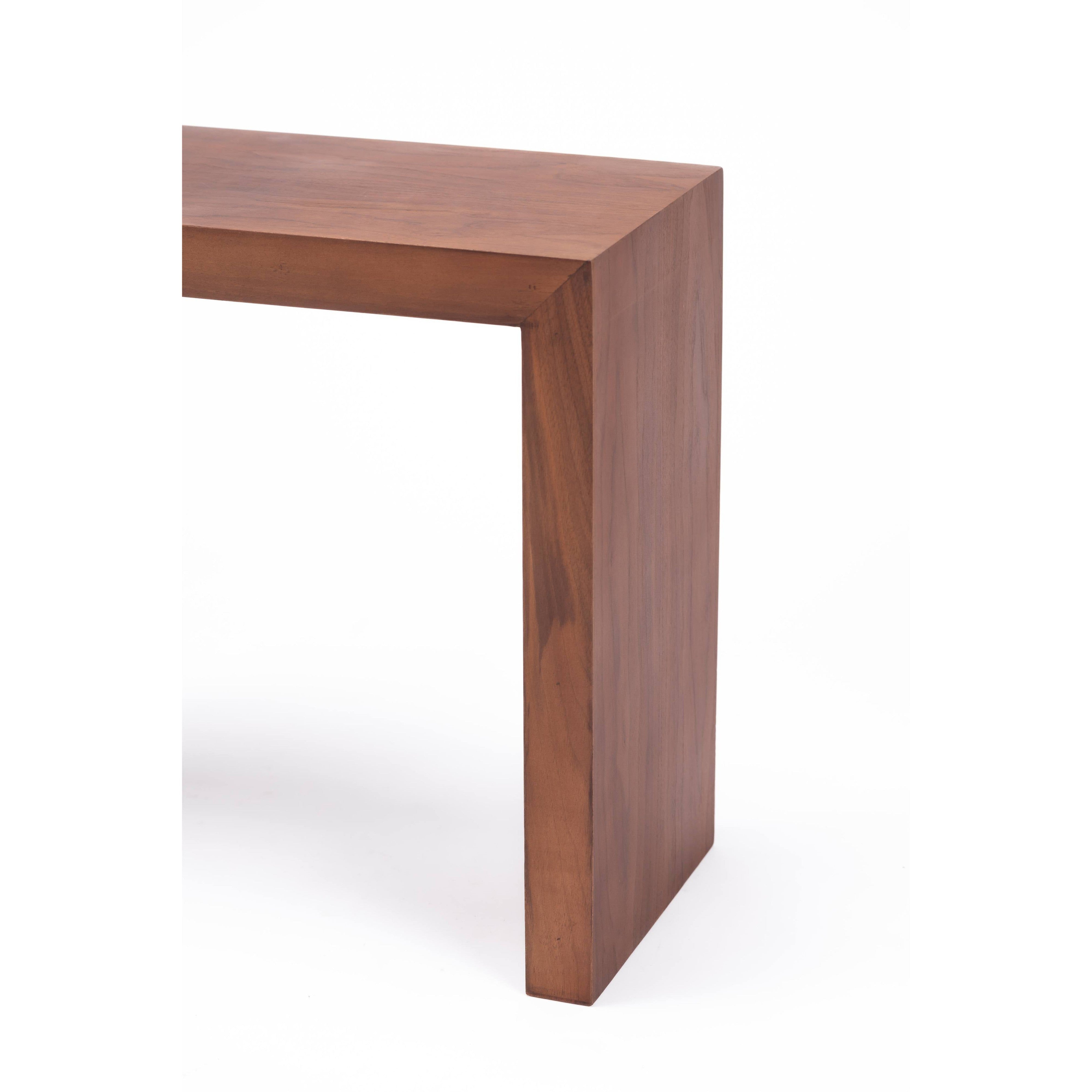 Reversed U Side Table-flitch and grain