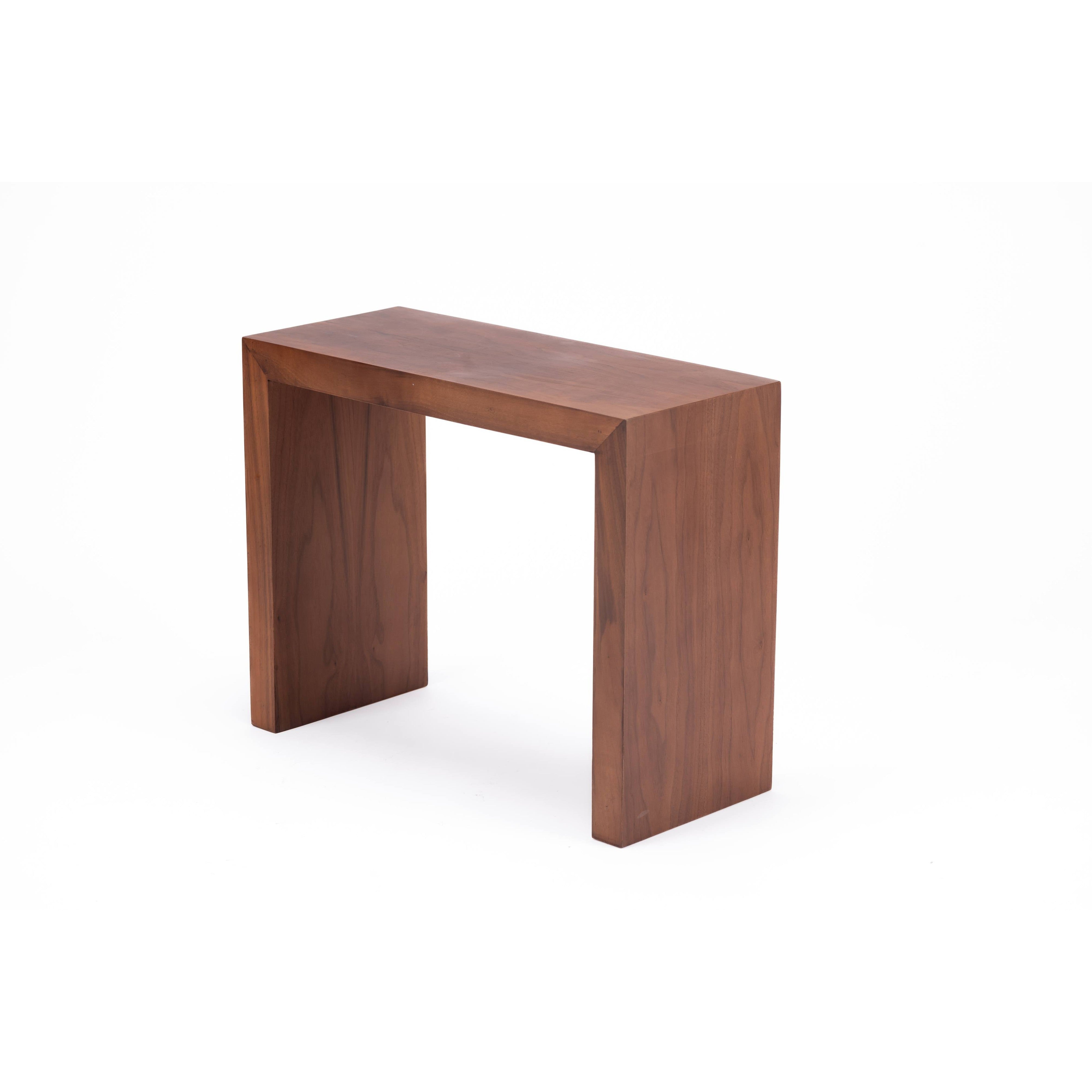 Reversed U Side Table-flitch and grain