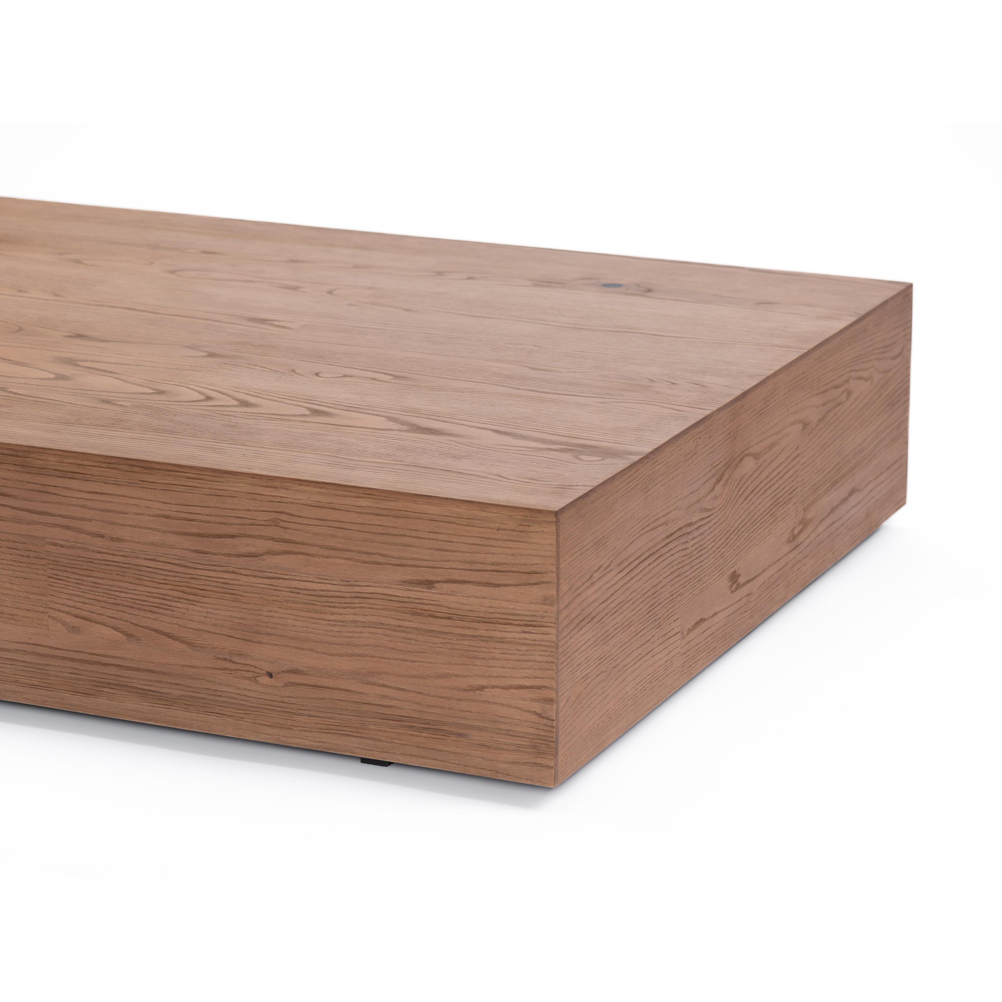 Recta coffee table-flitch and grain