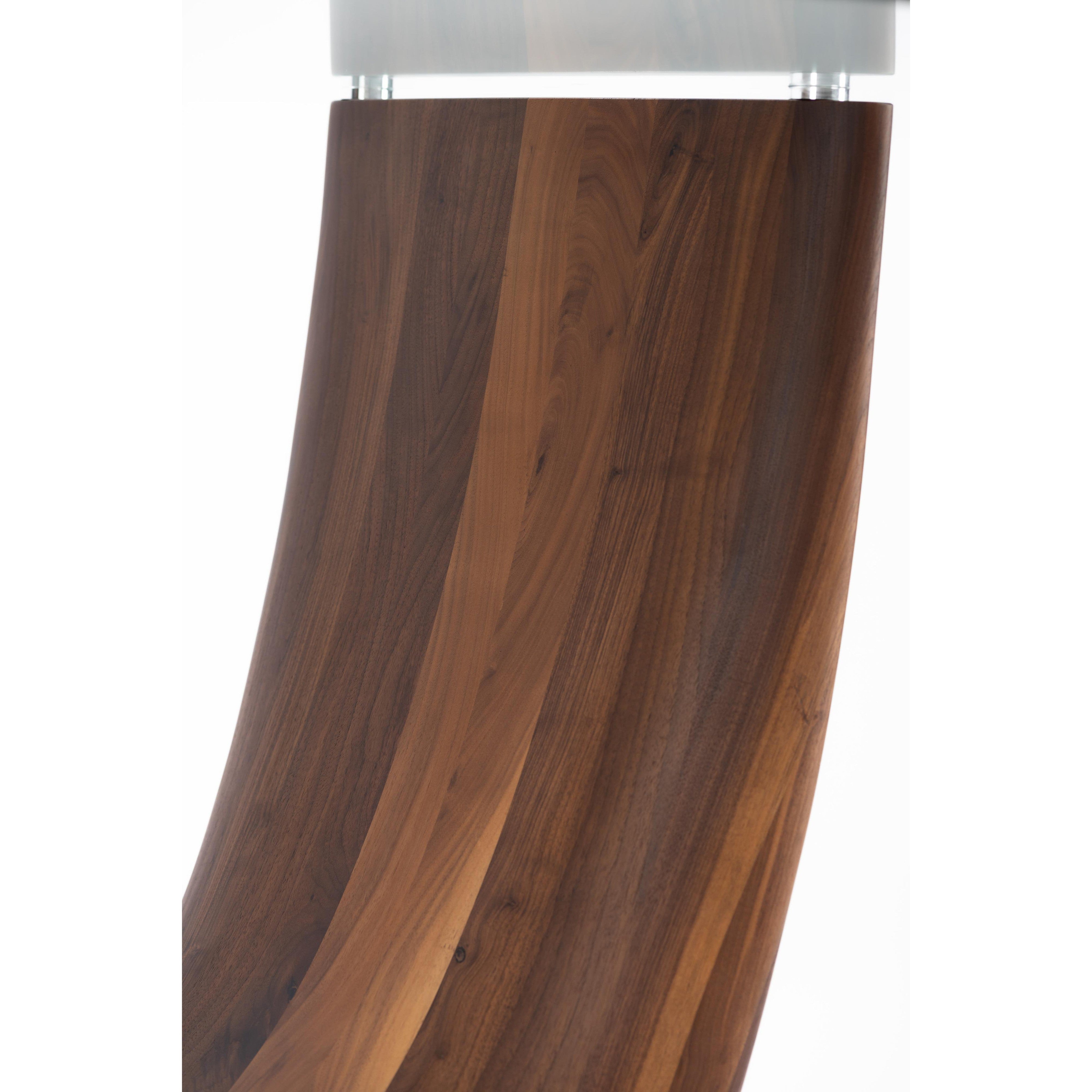 Single large U-leg Dining table-flitch and grain