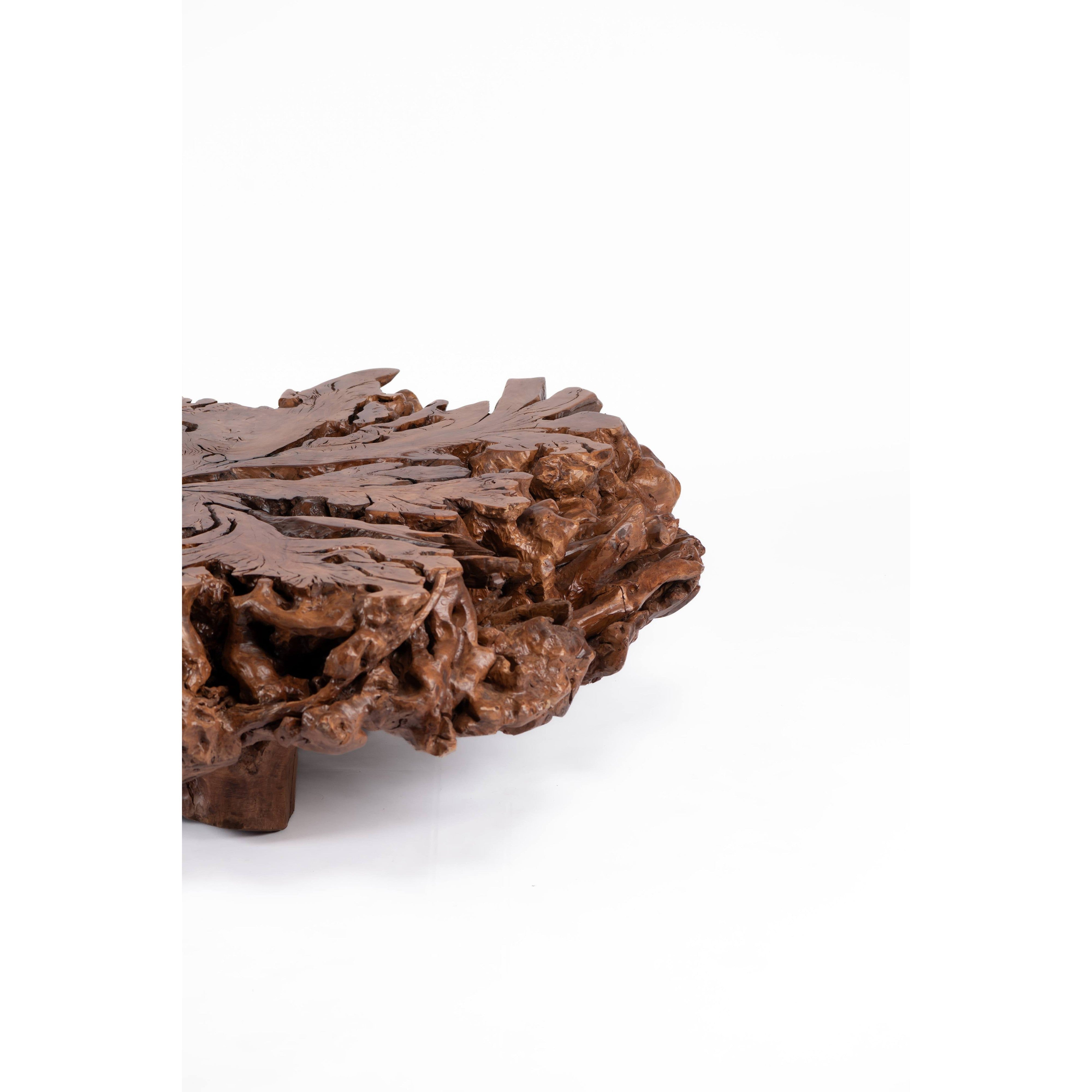 Olive Trunk Center Table-flitch and grain