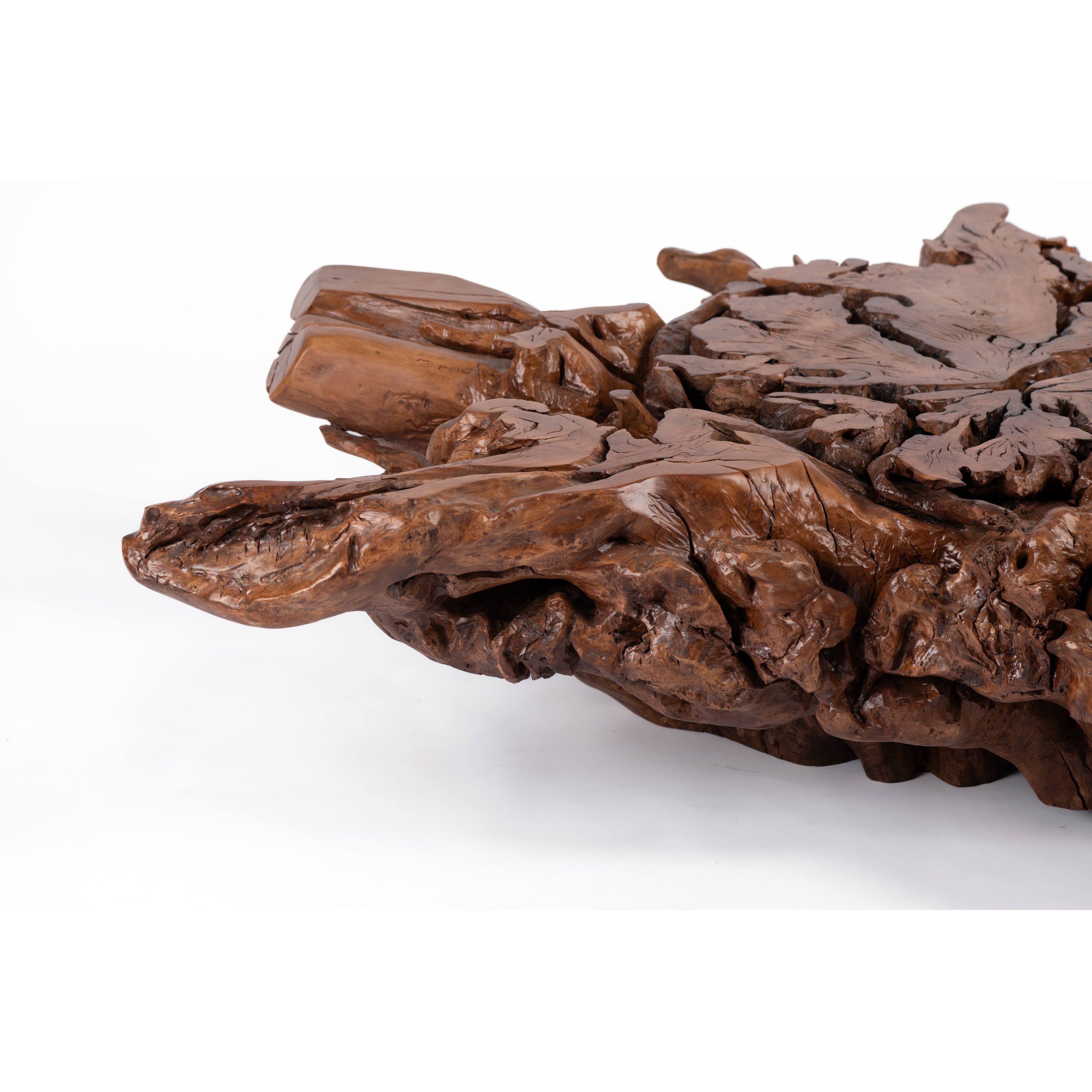 Olive Trunk Center Table-flitch and grain