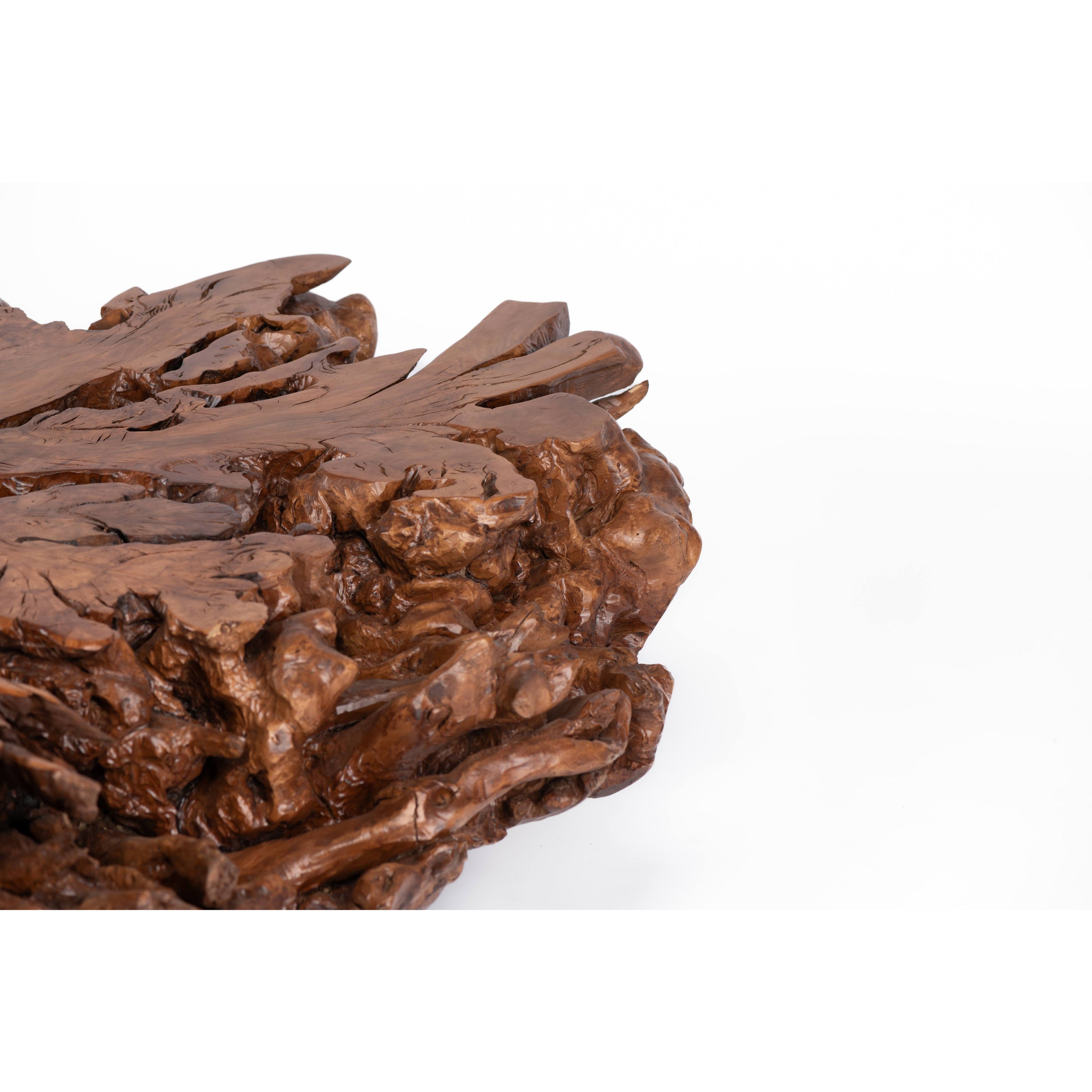 Olive Trunk Center Table-flitch and grain