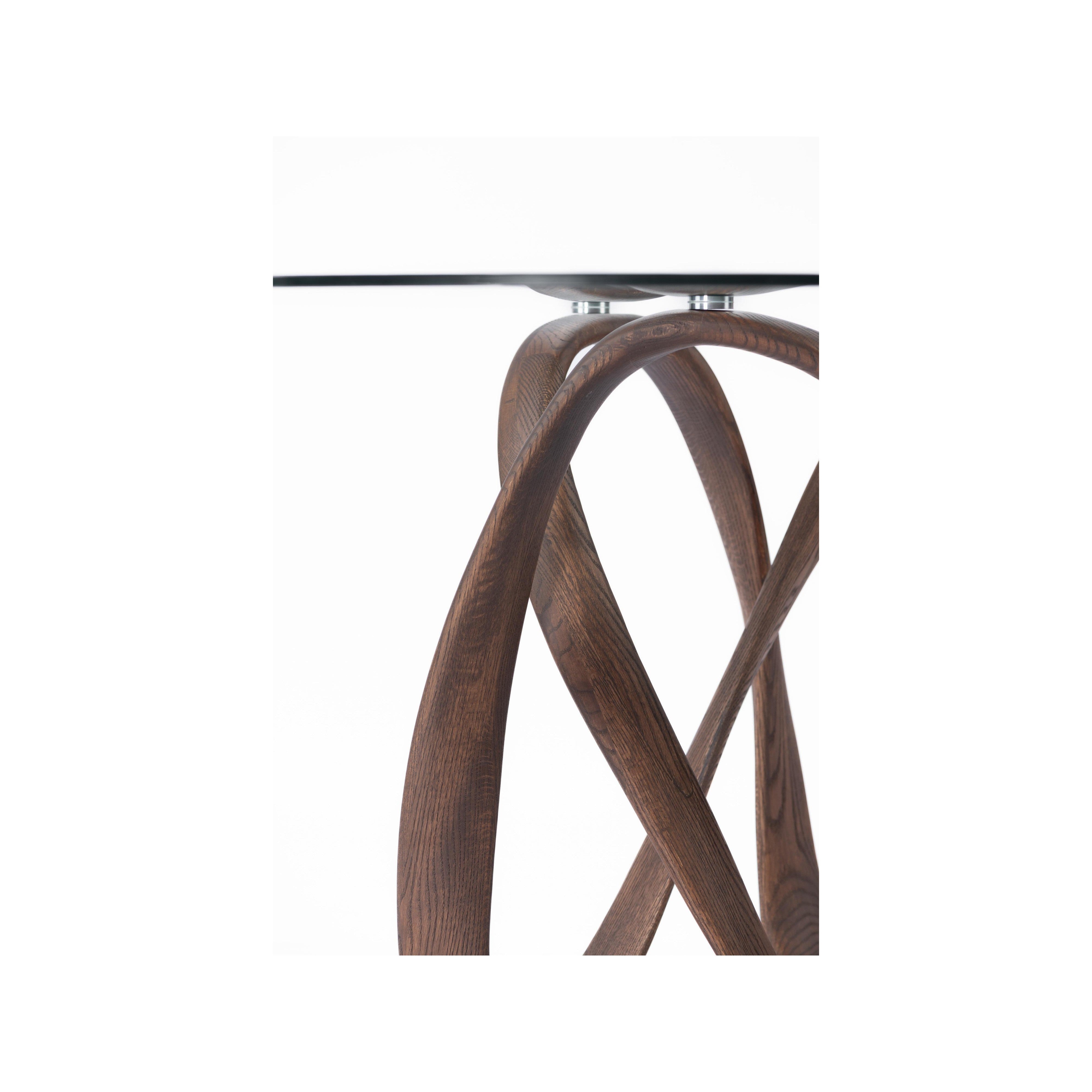 Single infinity Dining table-flitch and grain