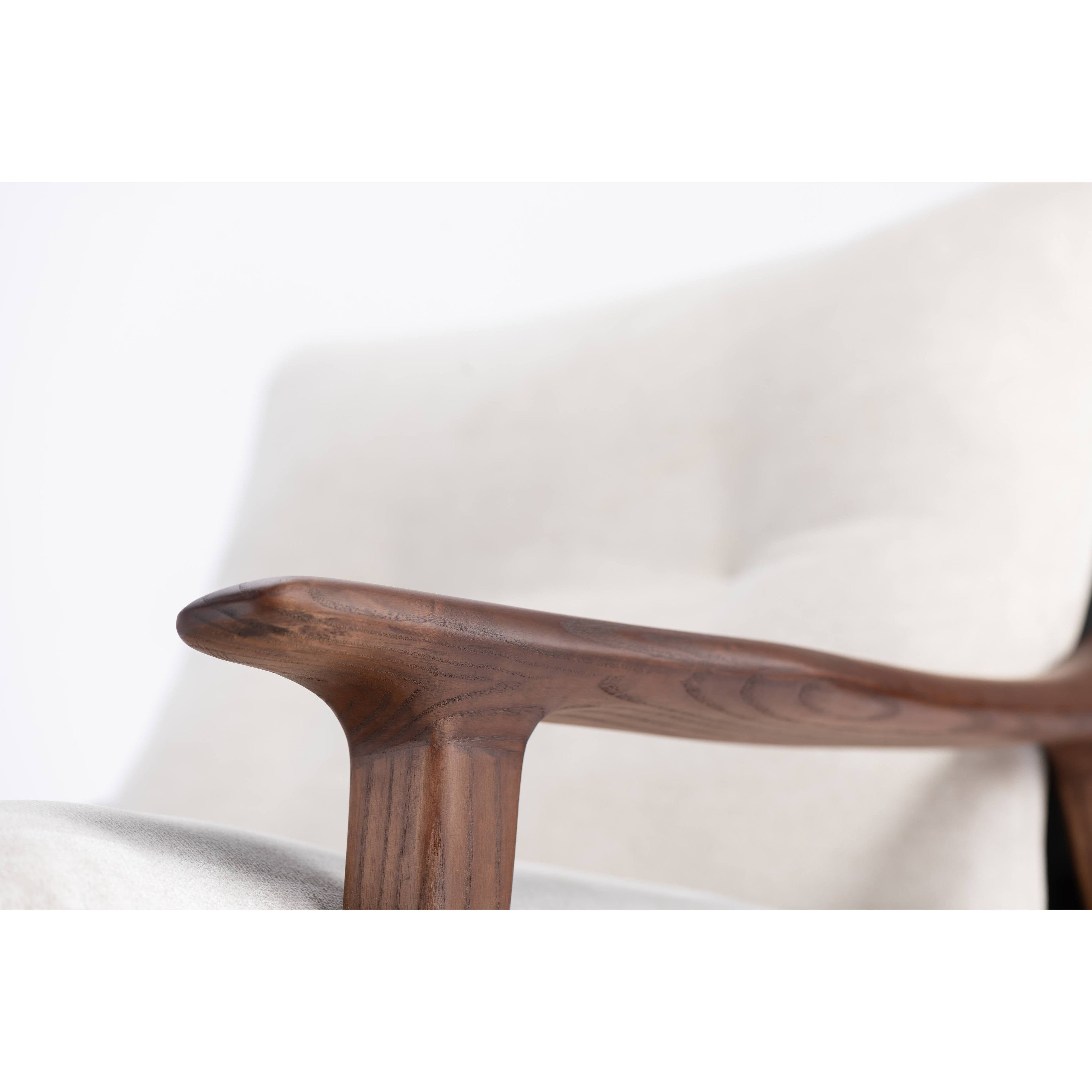 Lacoste Leather Arm Chair-flitch and grain