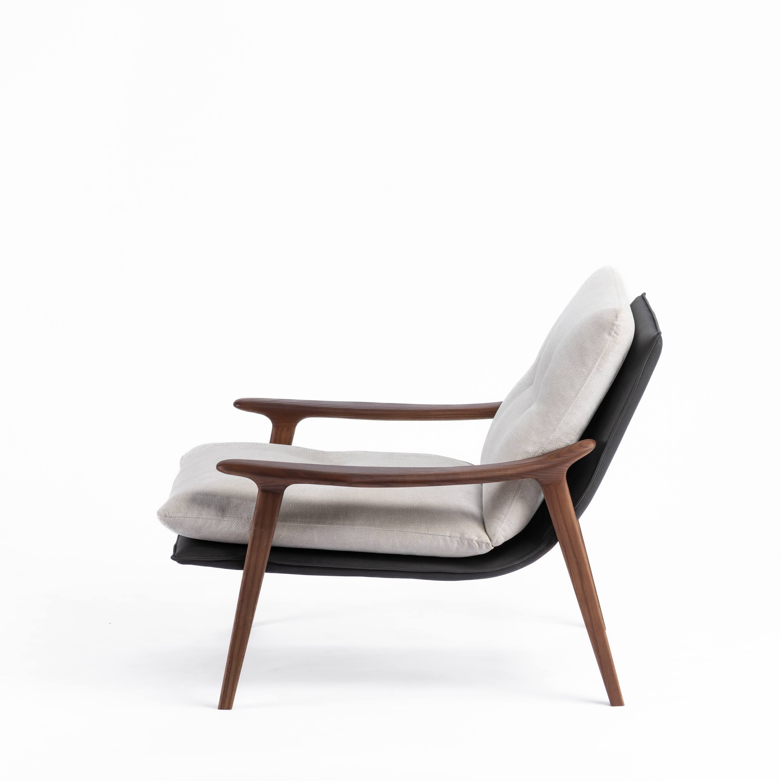 Lacoste Leather Arm Chair-flitch and grain