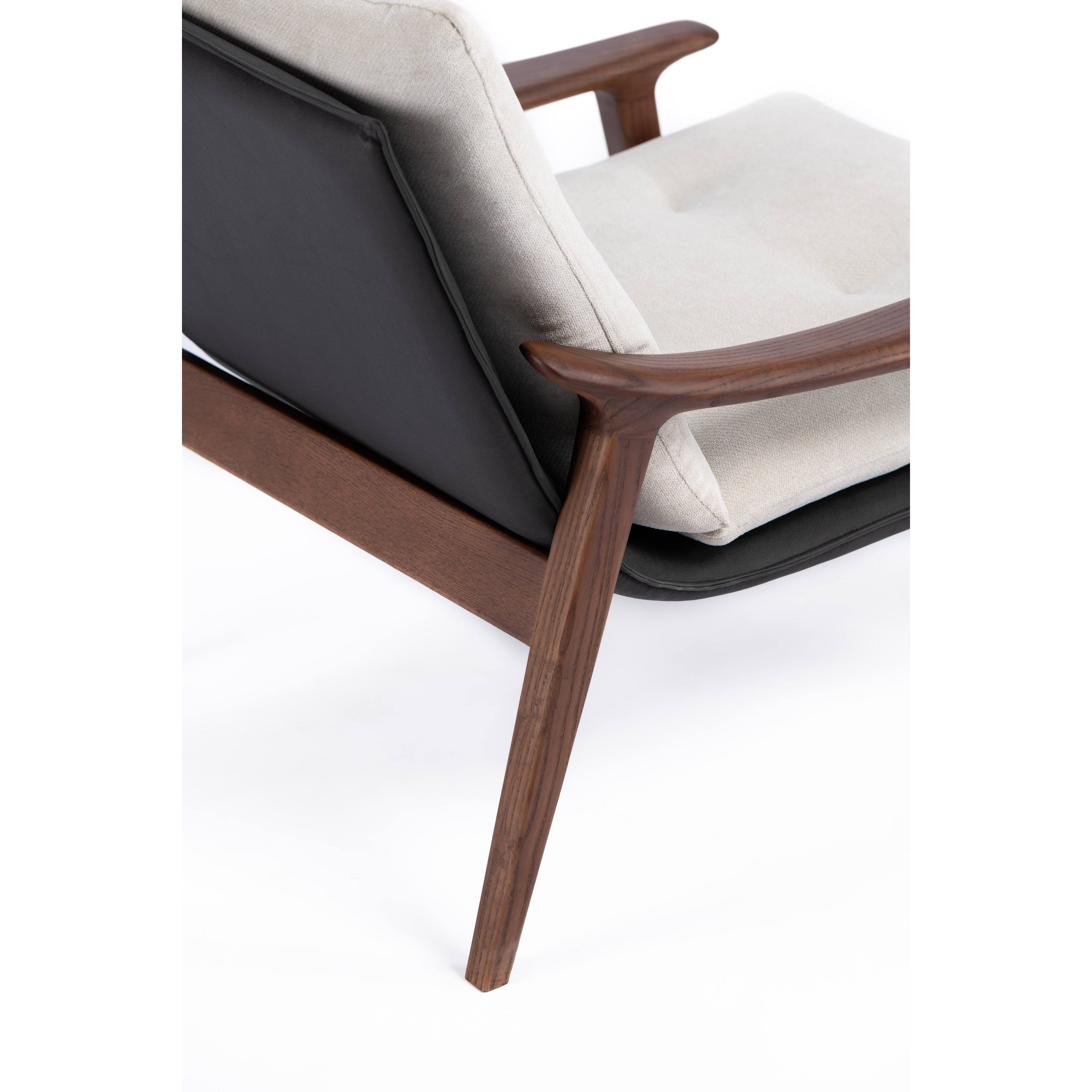 Lacoste Leather Arm Chair-flitch and grain