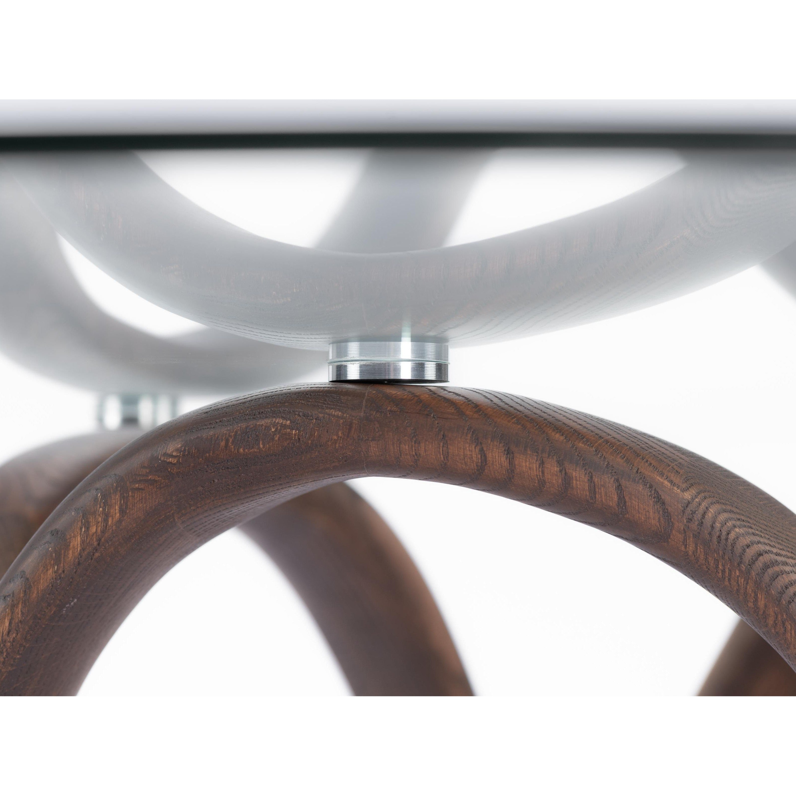 Single infinity Dining table-flitch and grain