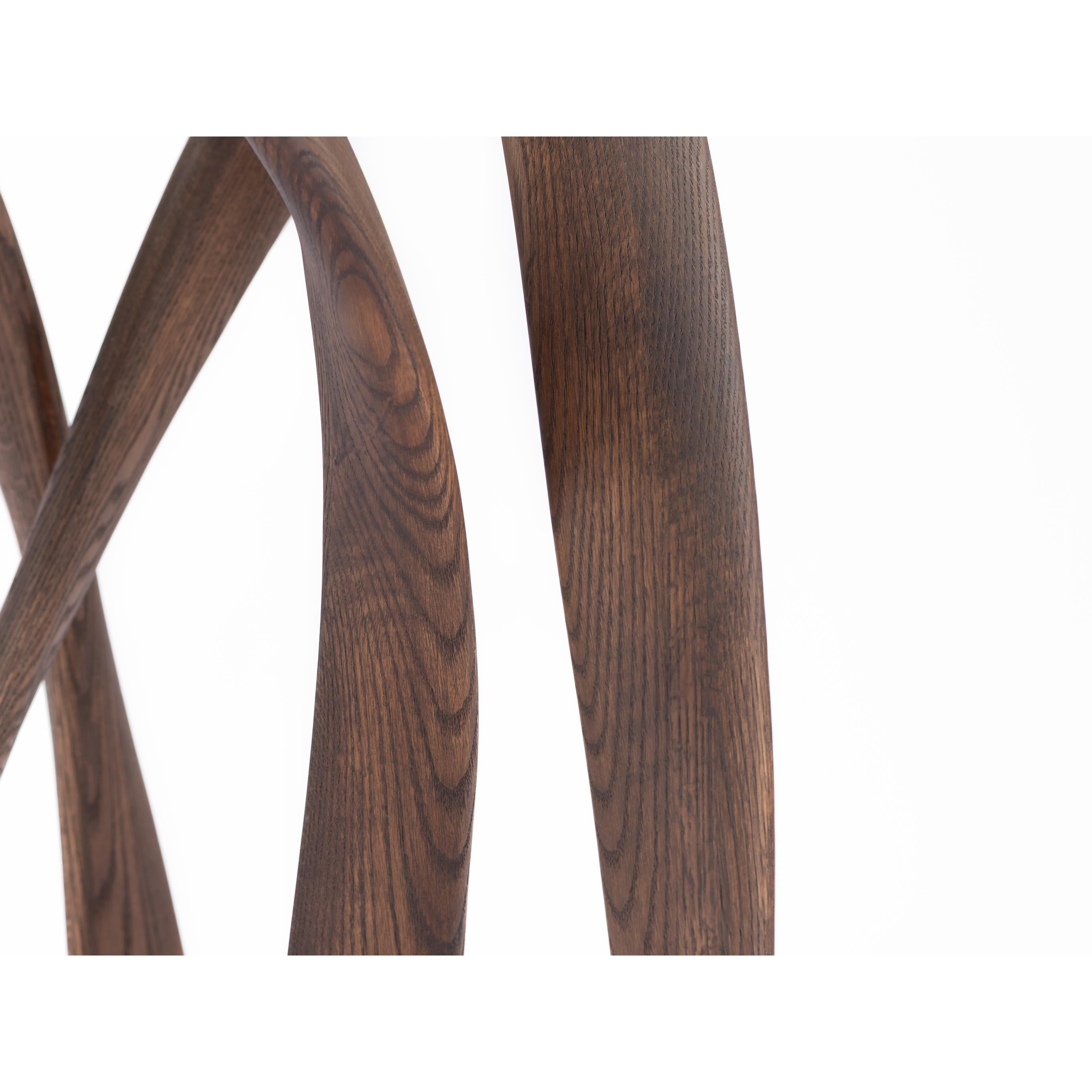 Single infinity Dining table-flitch and grain