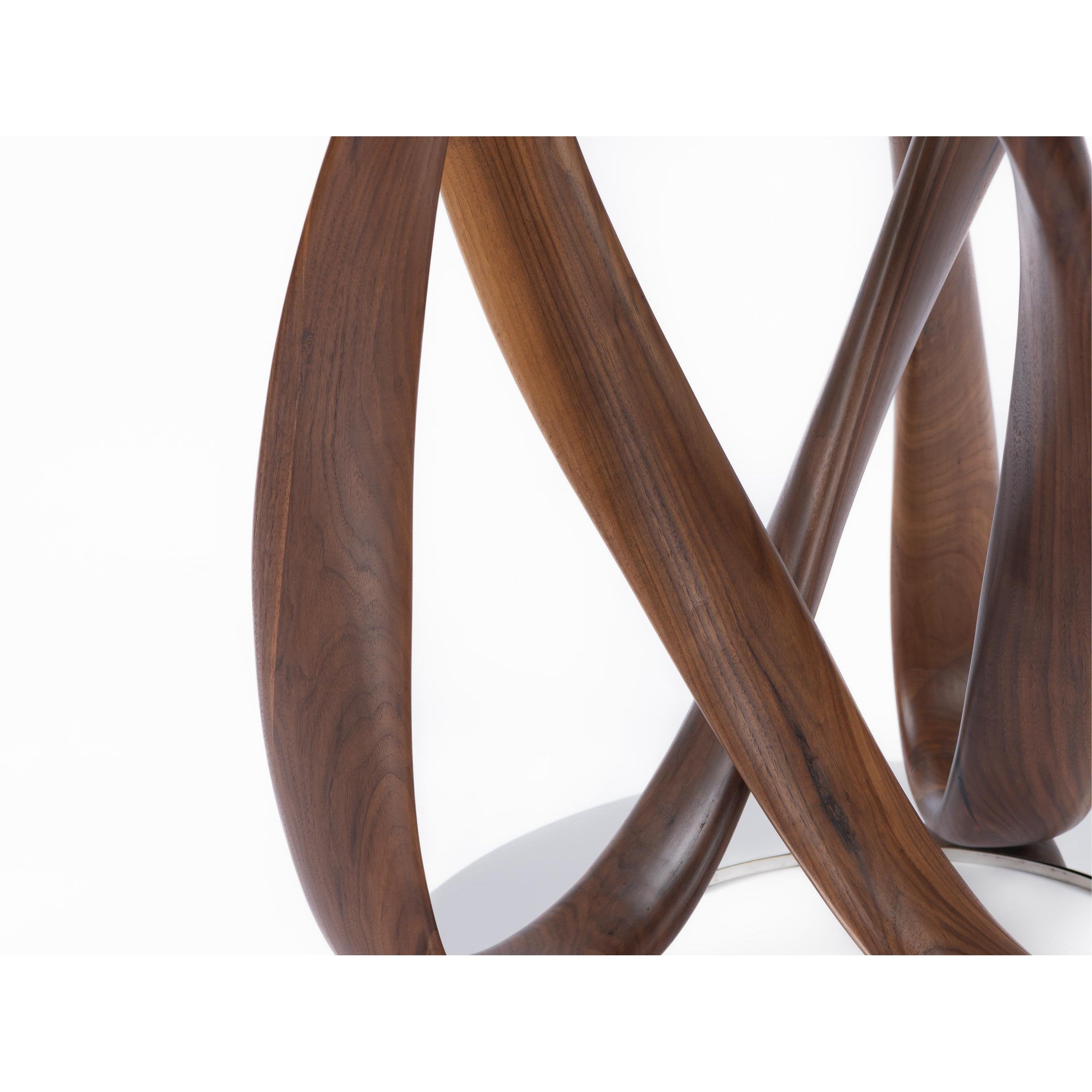 Single infinity Dining table-flitch and grain