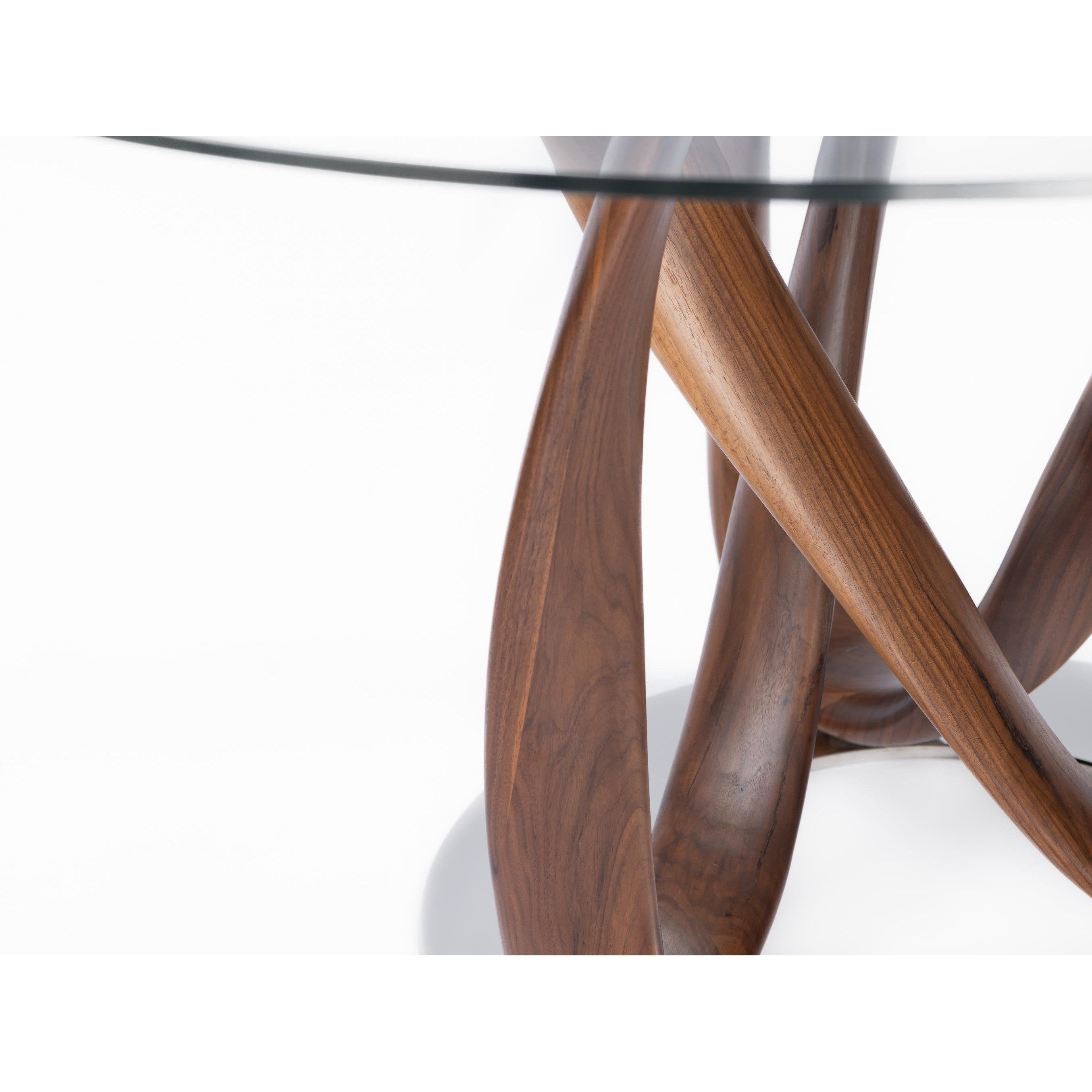 Single infinity Dining table-flitch and grain