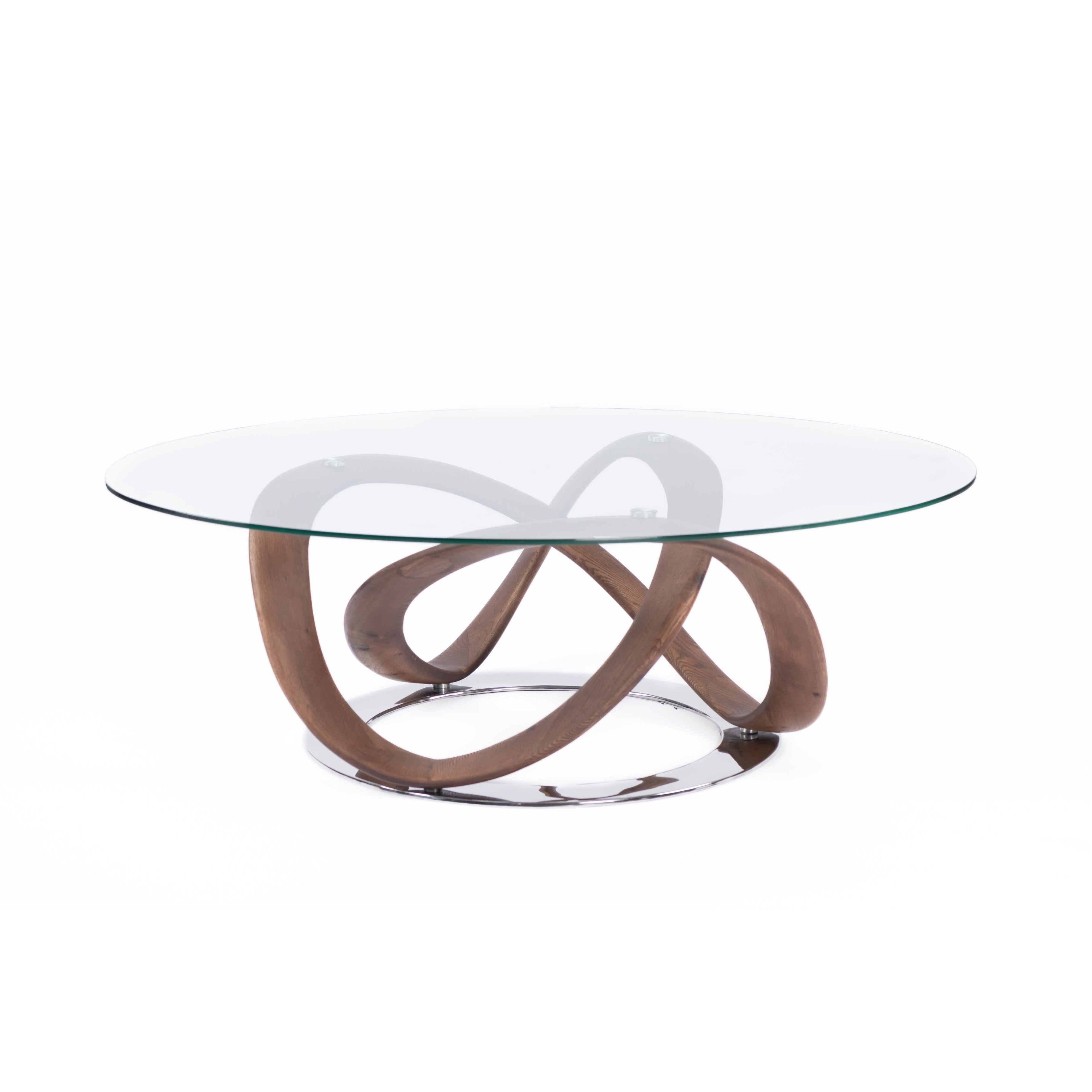 Infinity coffee table-flitch and grain