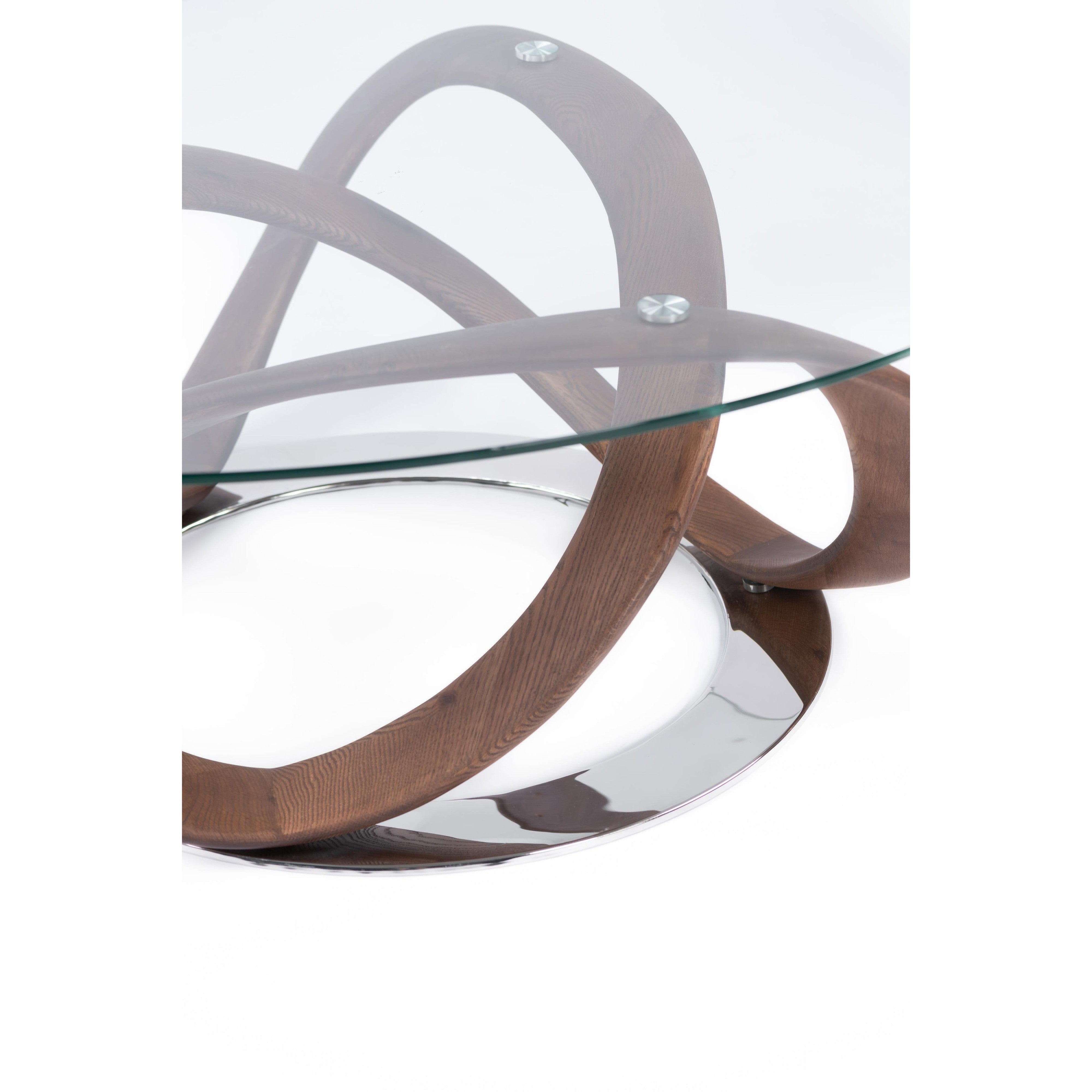 Infinity coffee table-flitch and grain