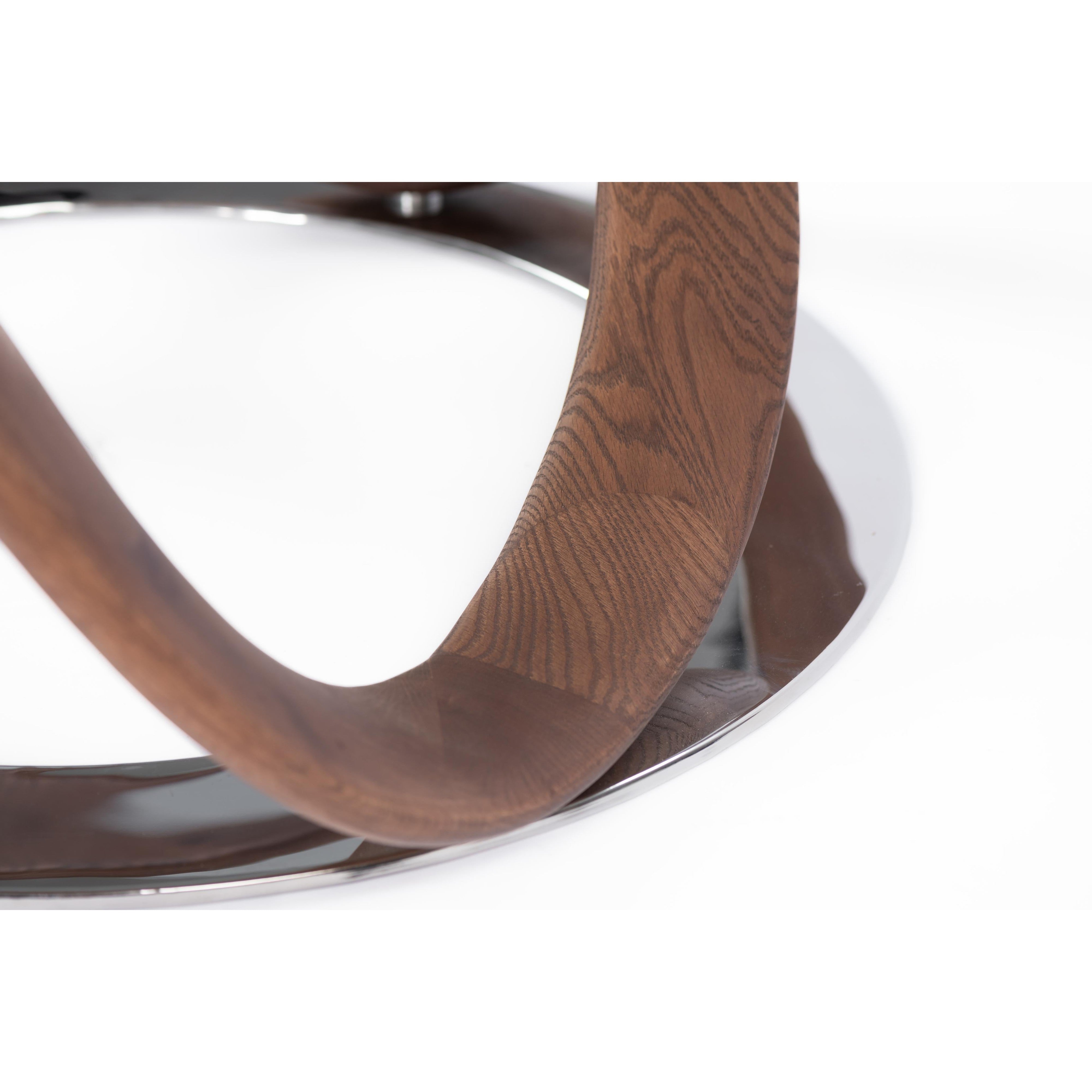 Infinity coffee table-flitch and grain