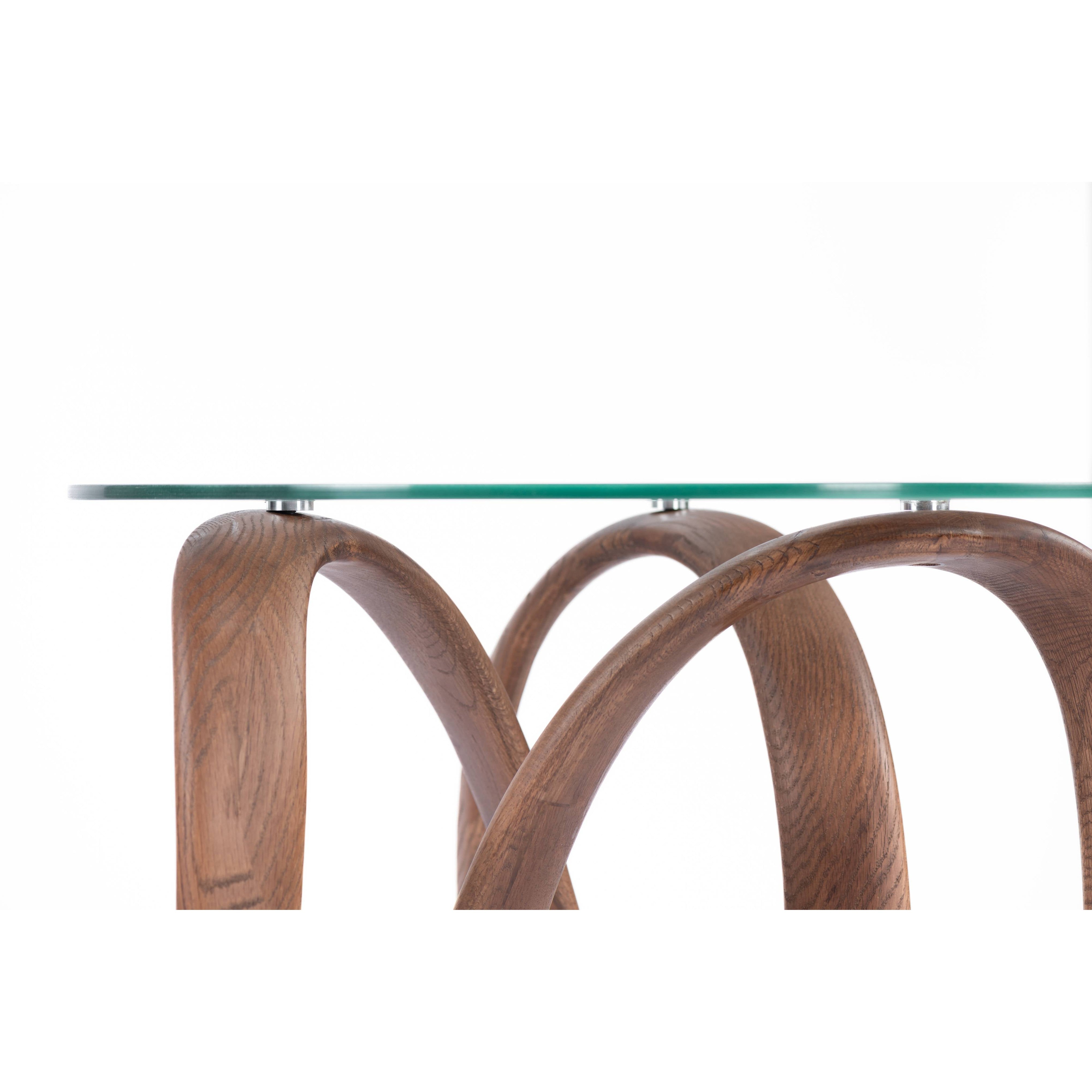 Infinity Side Table-flitch and grain