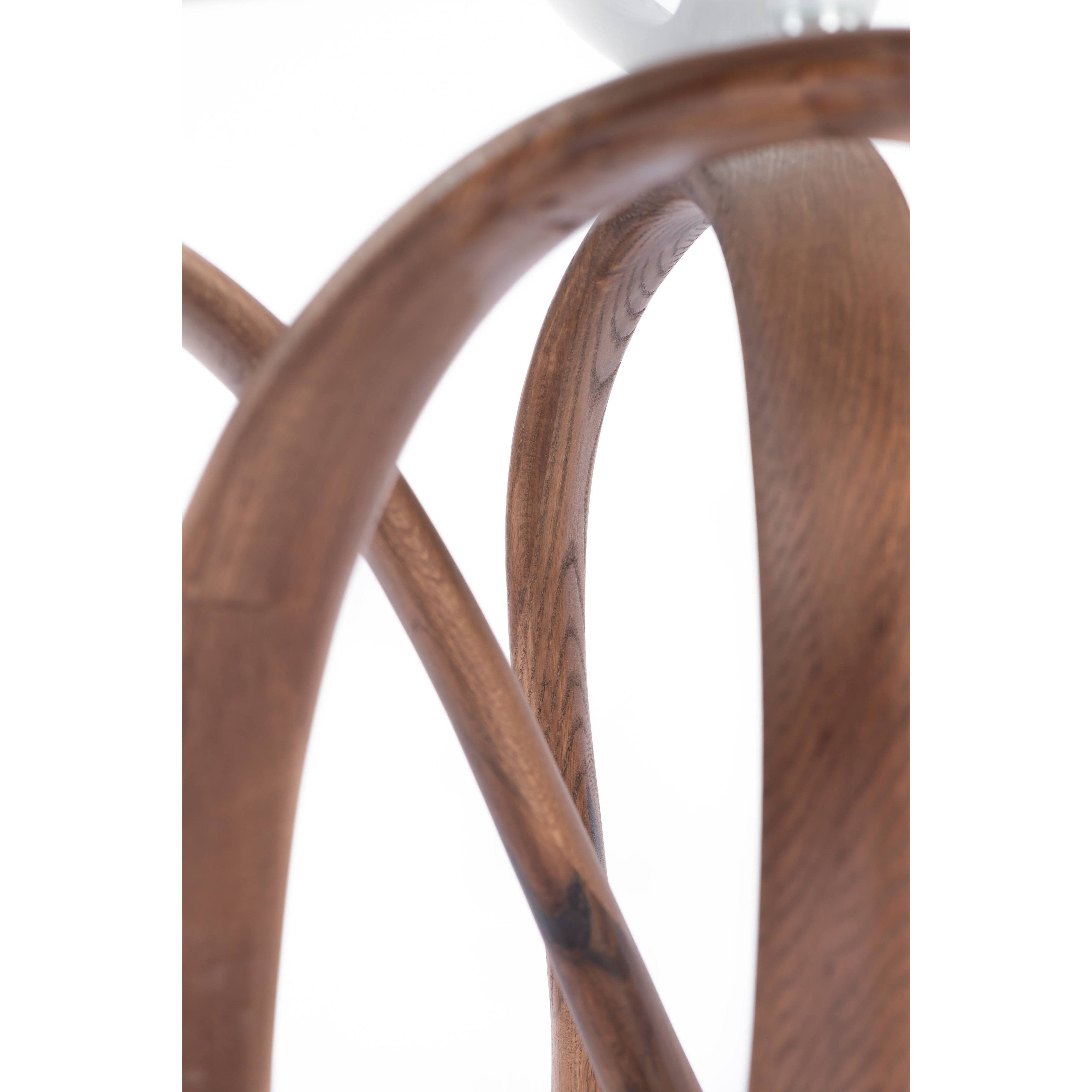 Infinity Side Table-flitch and grain