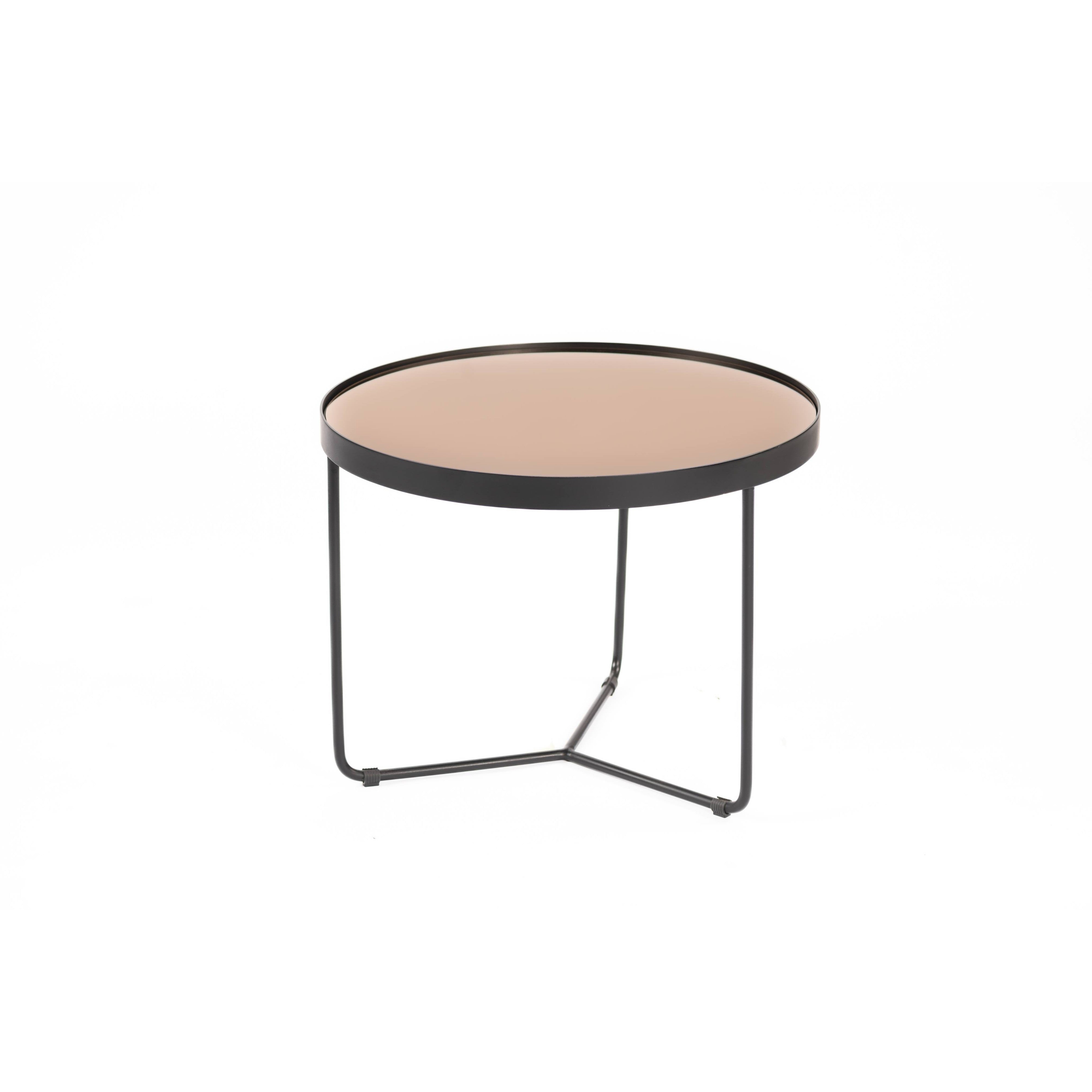Circular Metal Table 60-flitch and grain