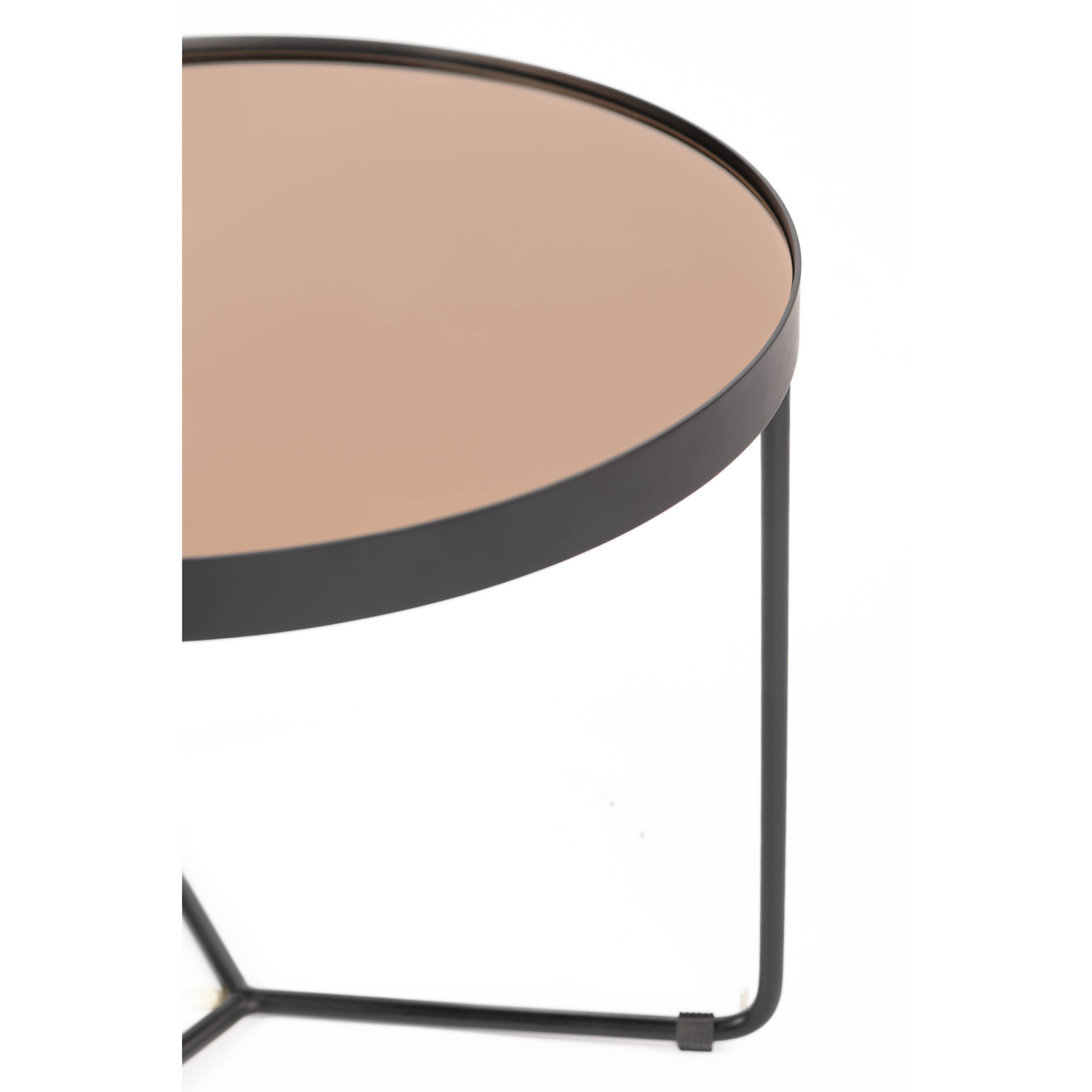 Circular Metal Table 60-flitch and grain