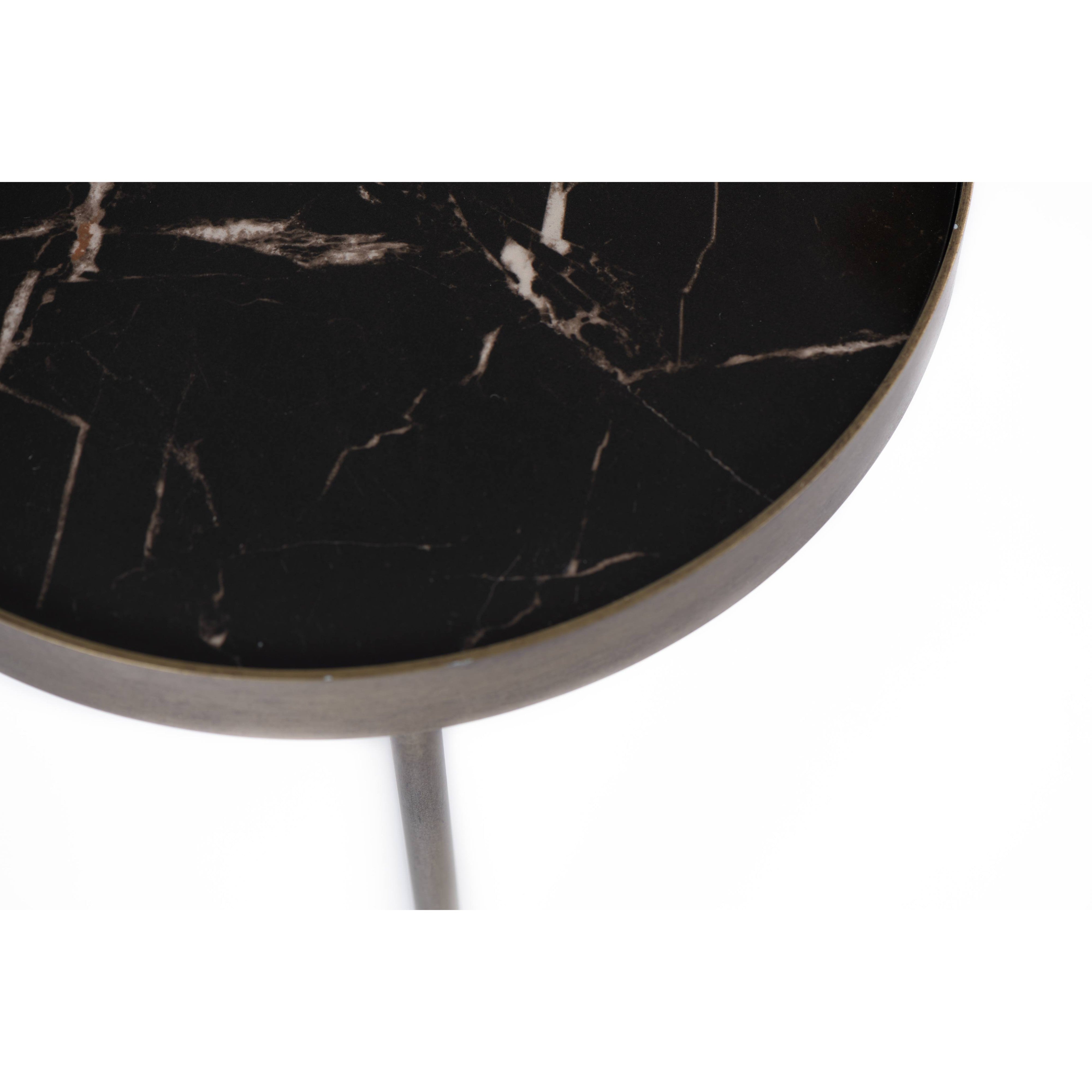 Circular Metal Table 38-flitch and grain