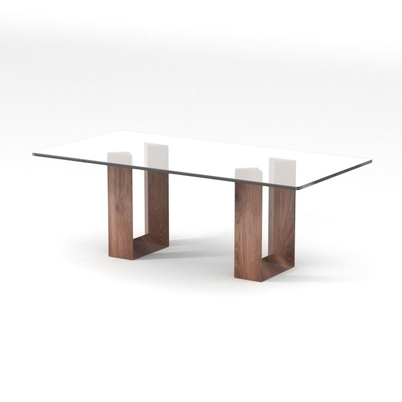 طاولة ذات أرجل مزدوجة