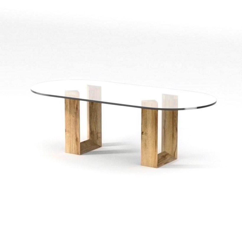 طاولة ذات أرجل مزدوجة