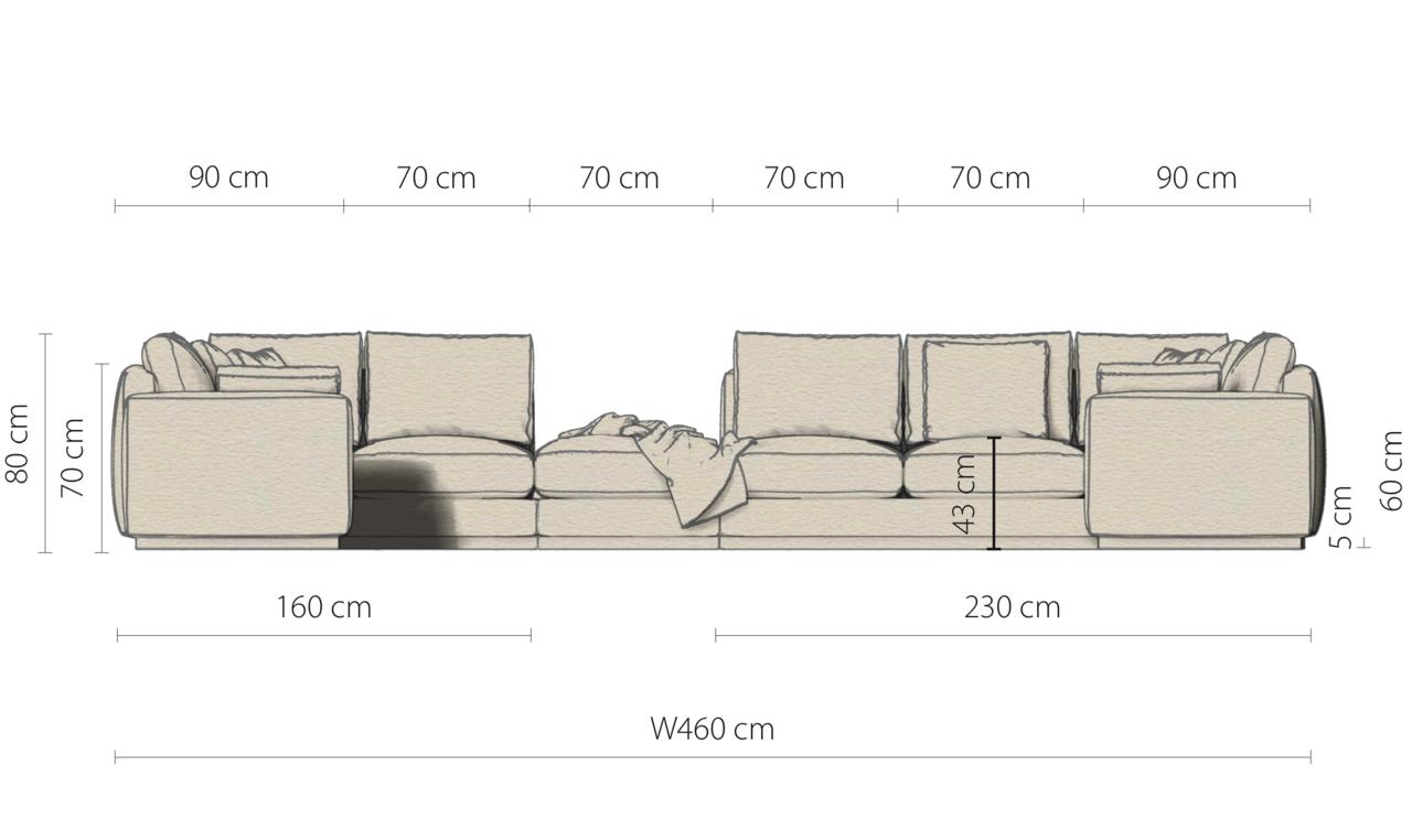 U-Shaped Sofa