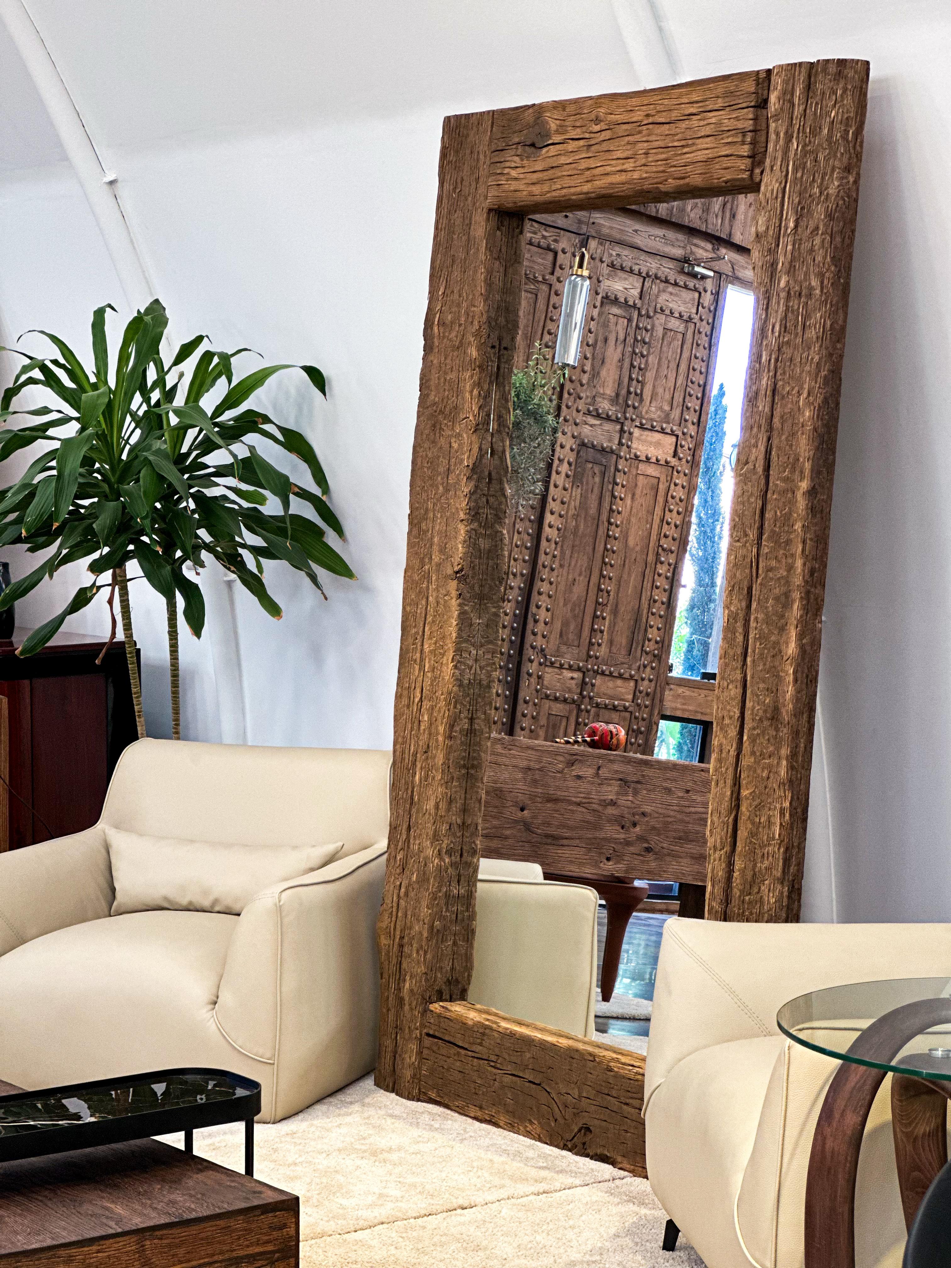 RECLAIMED OAK MIRROR