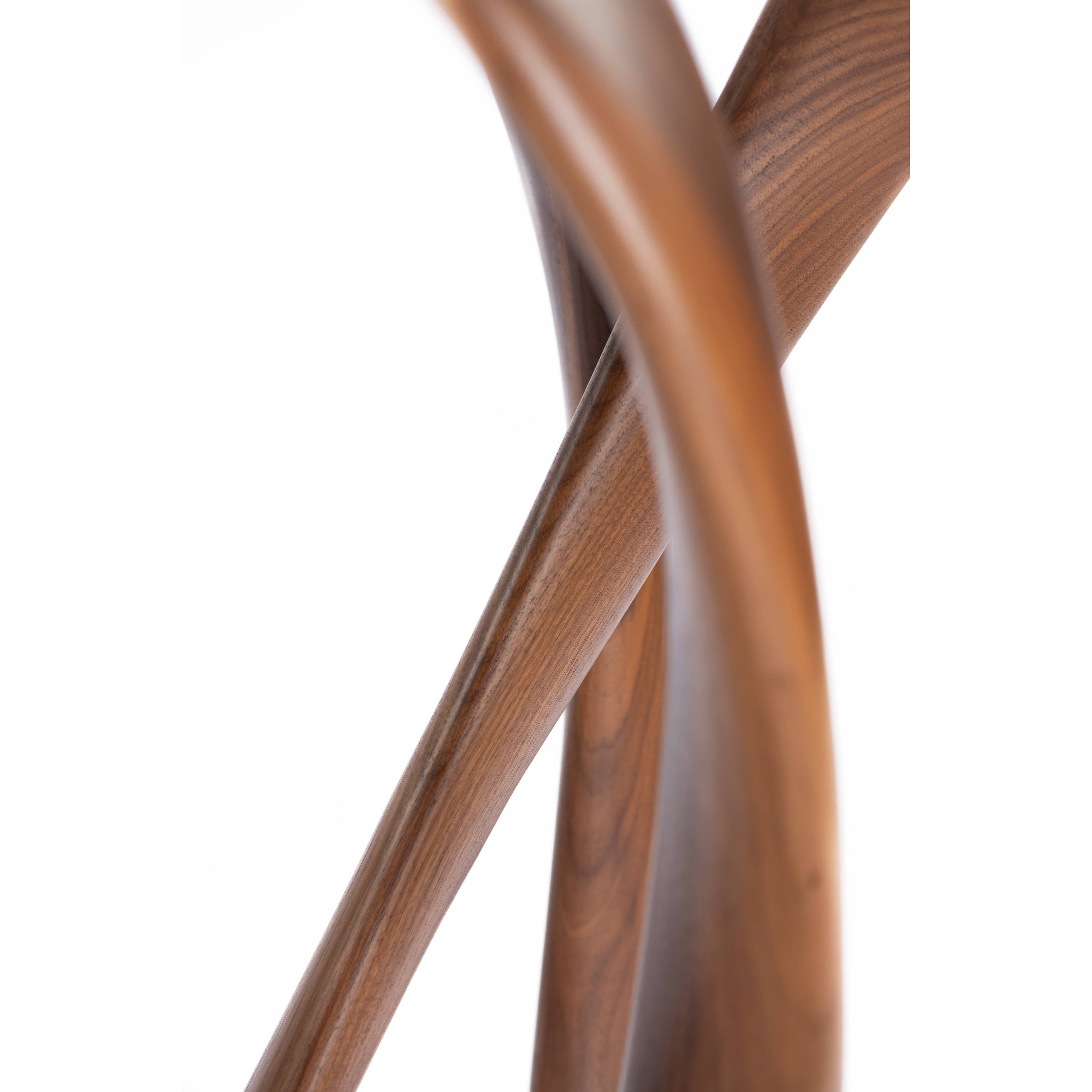 Double infinity dining table-flitch and grain