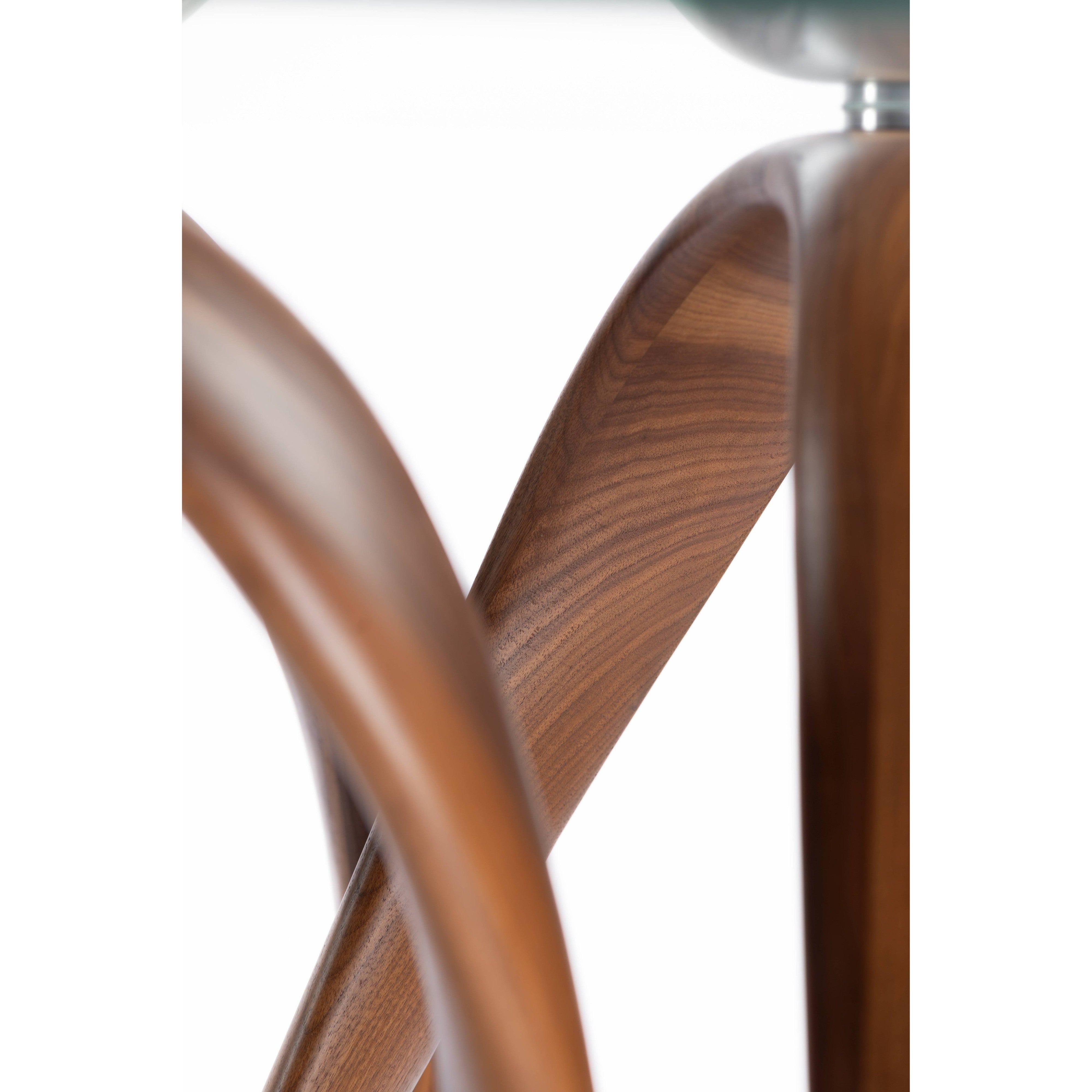 Double infinity dining table-flitch and grain