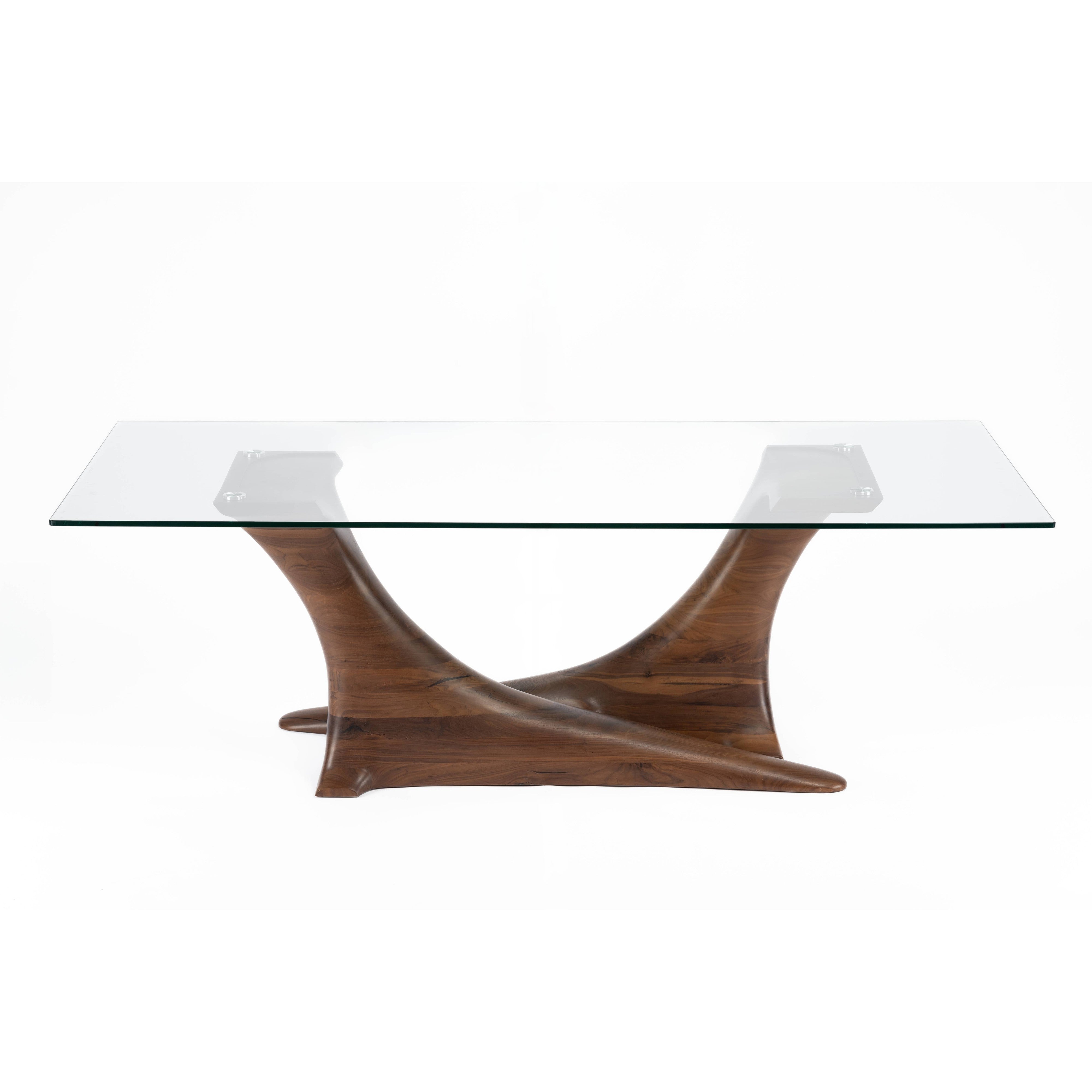 Aviation Dining Table-flitch and grain