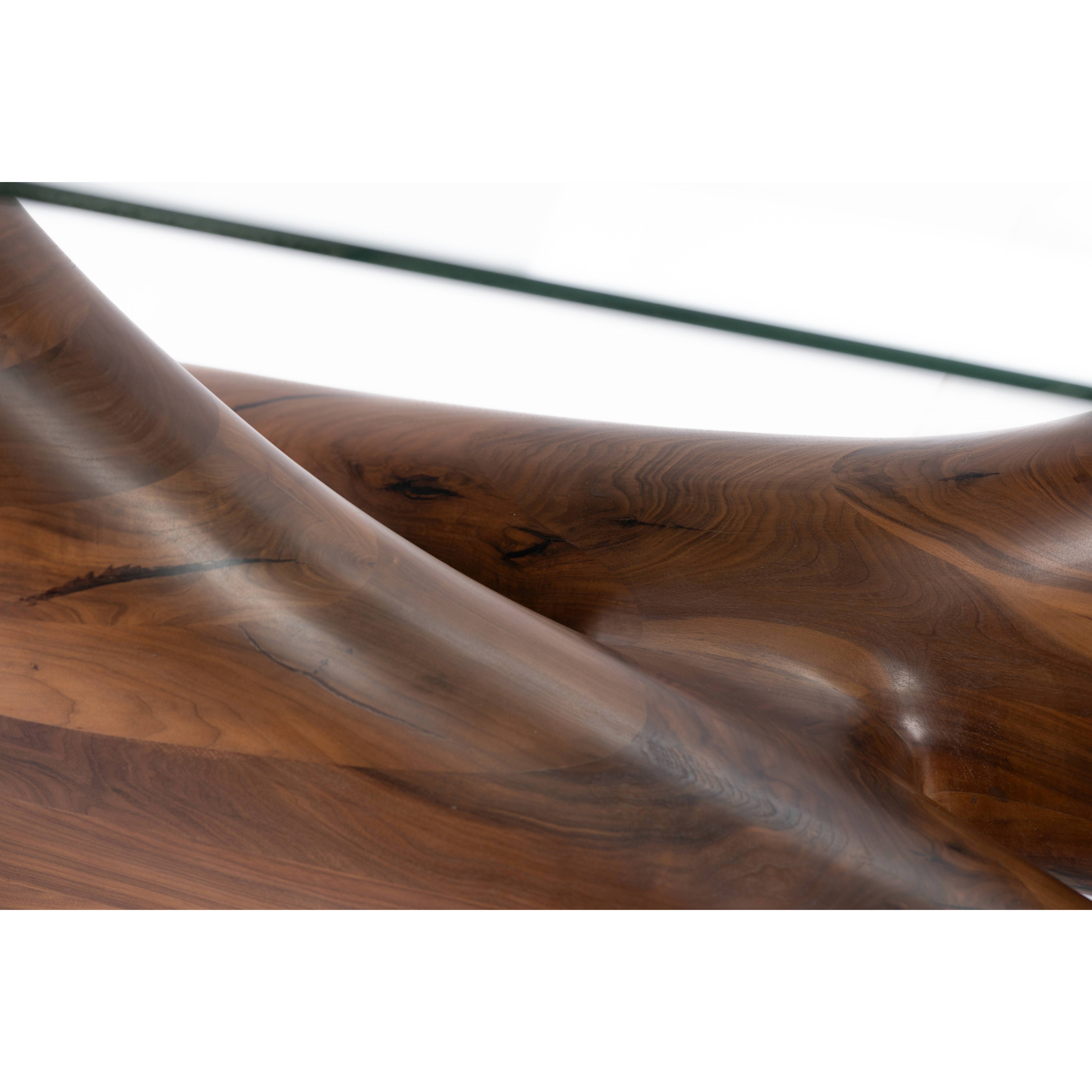 Aviation Dining Table-flitch and grain