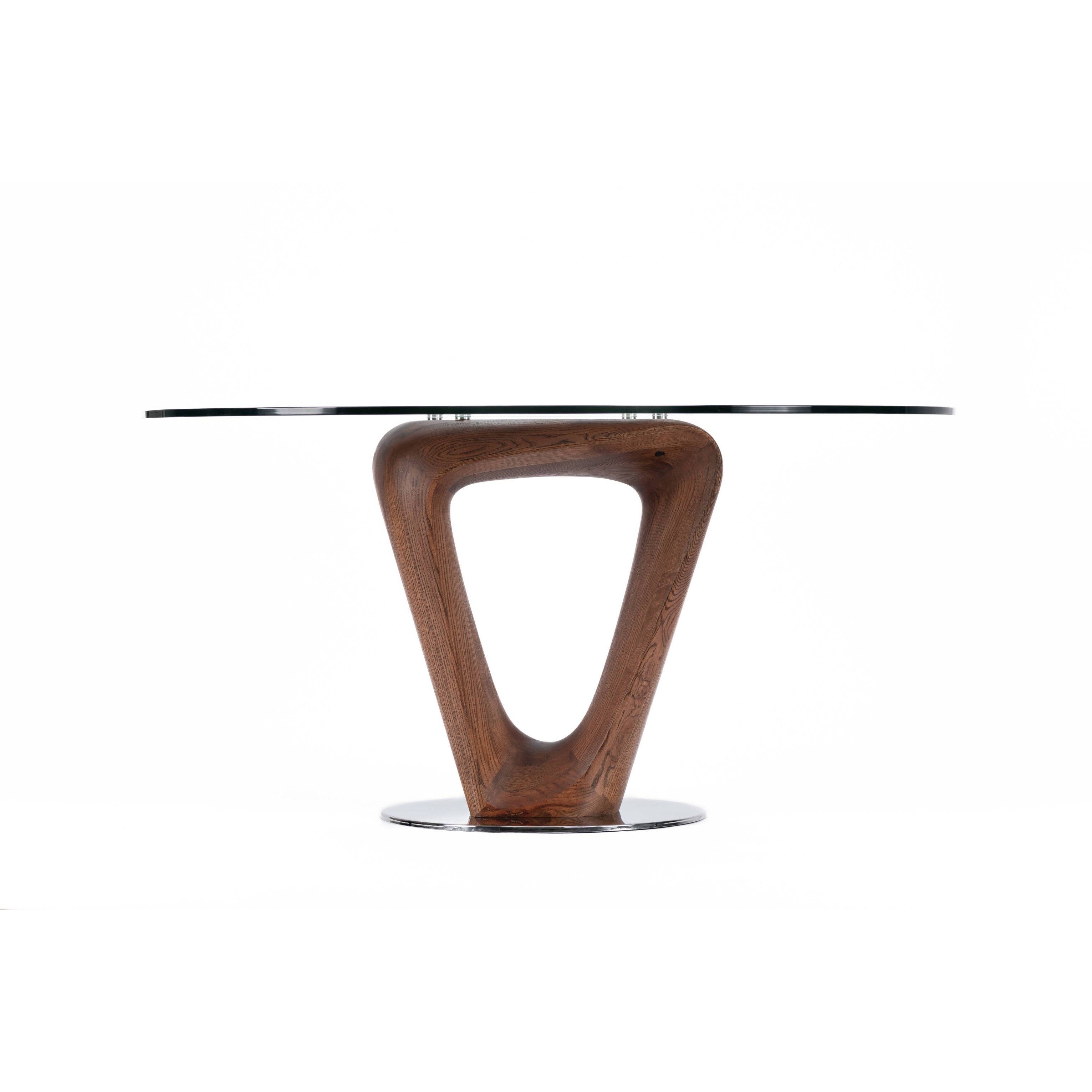 Trigon Dining Table-flitch and grain