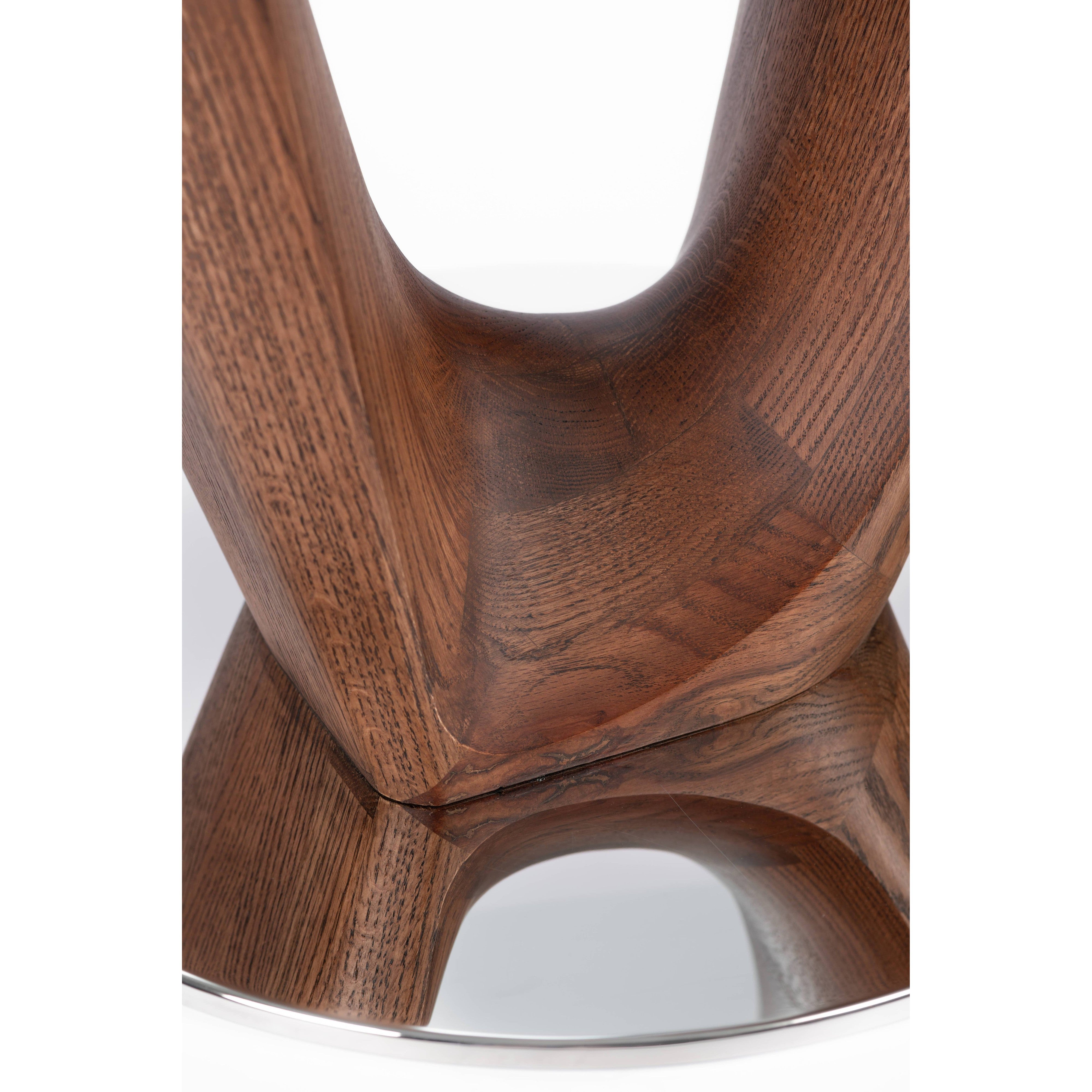 Trigon Dining Table-flitch and grain