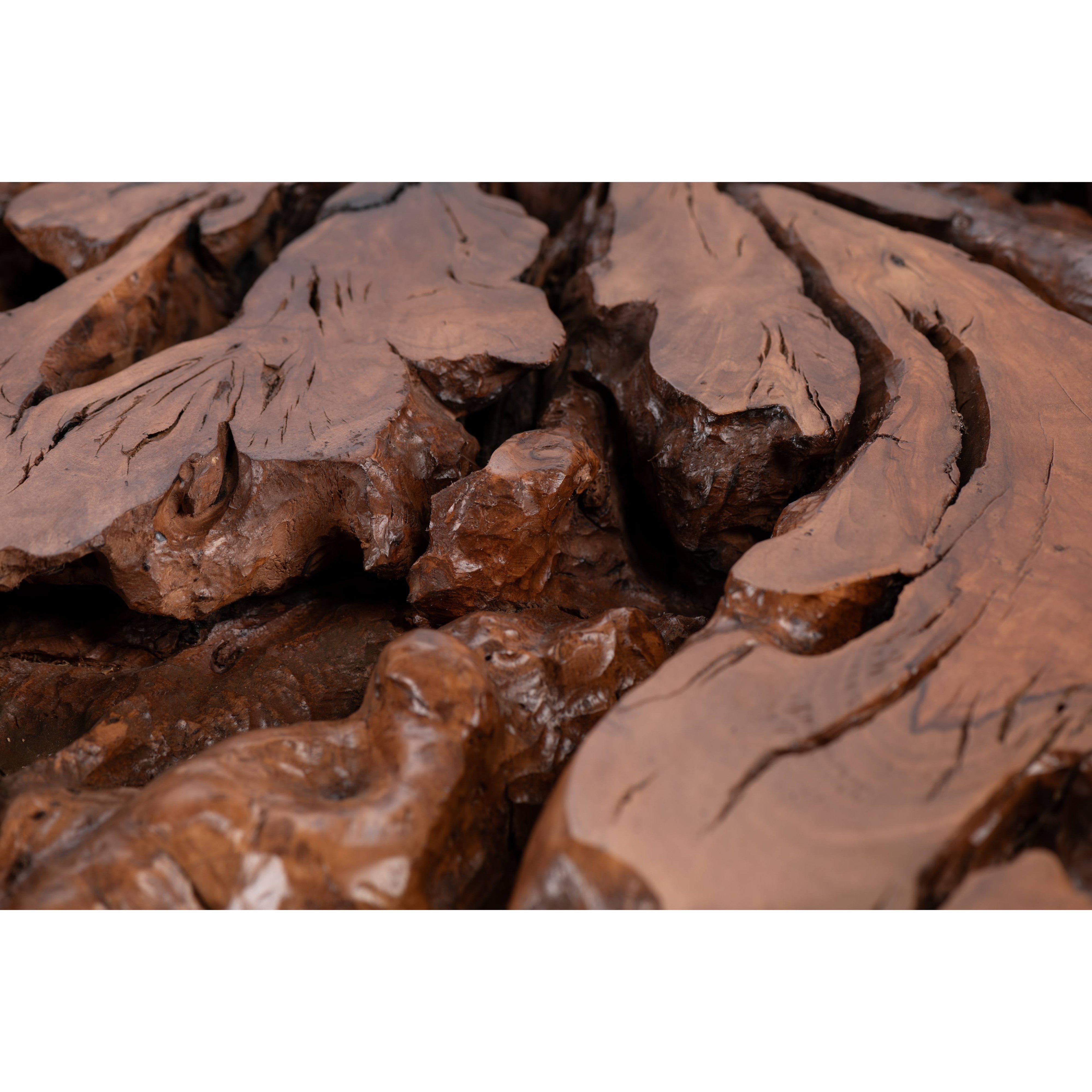 Olive Trunk Center Table-flitch and grain